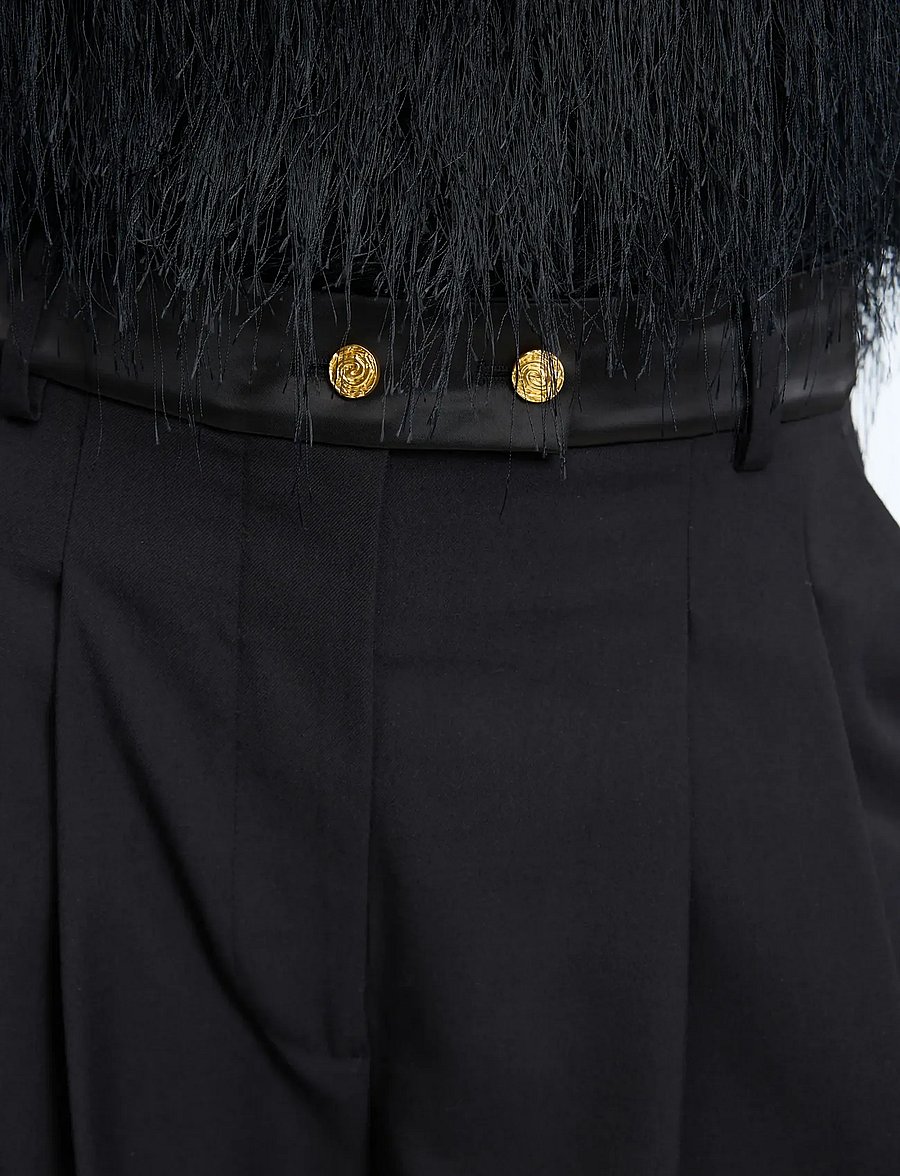Munthe - CHARMY - vida byxor - black - 4