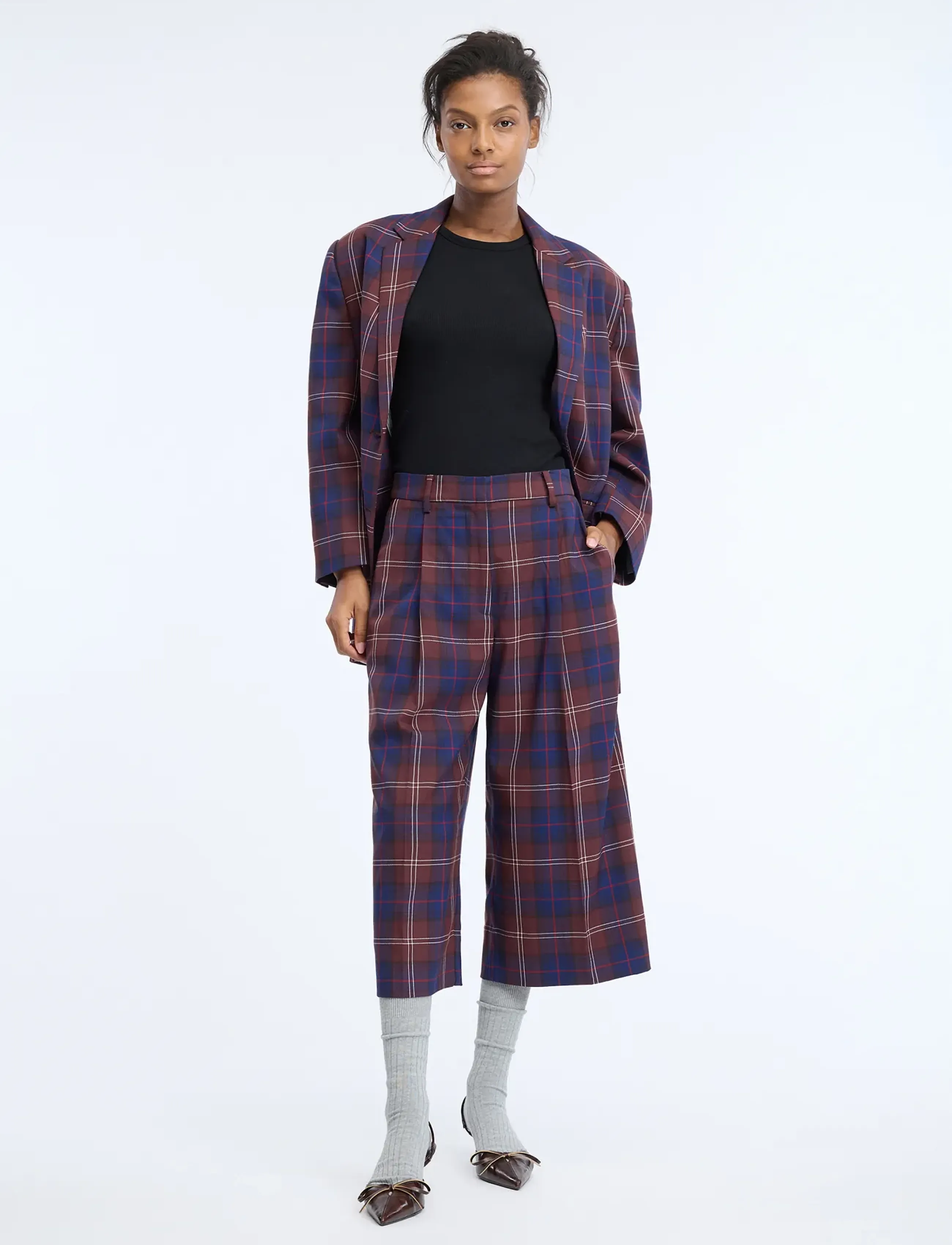 Munthe LYNHAVEN - Culottes - PLUM / burgundy