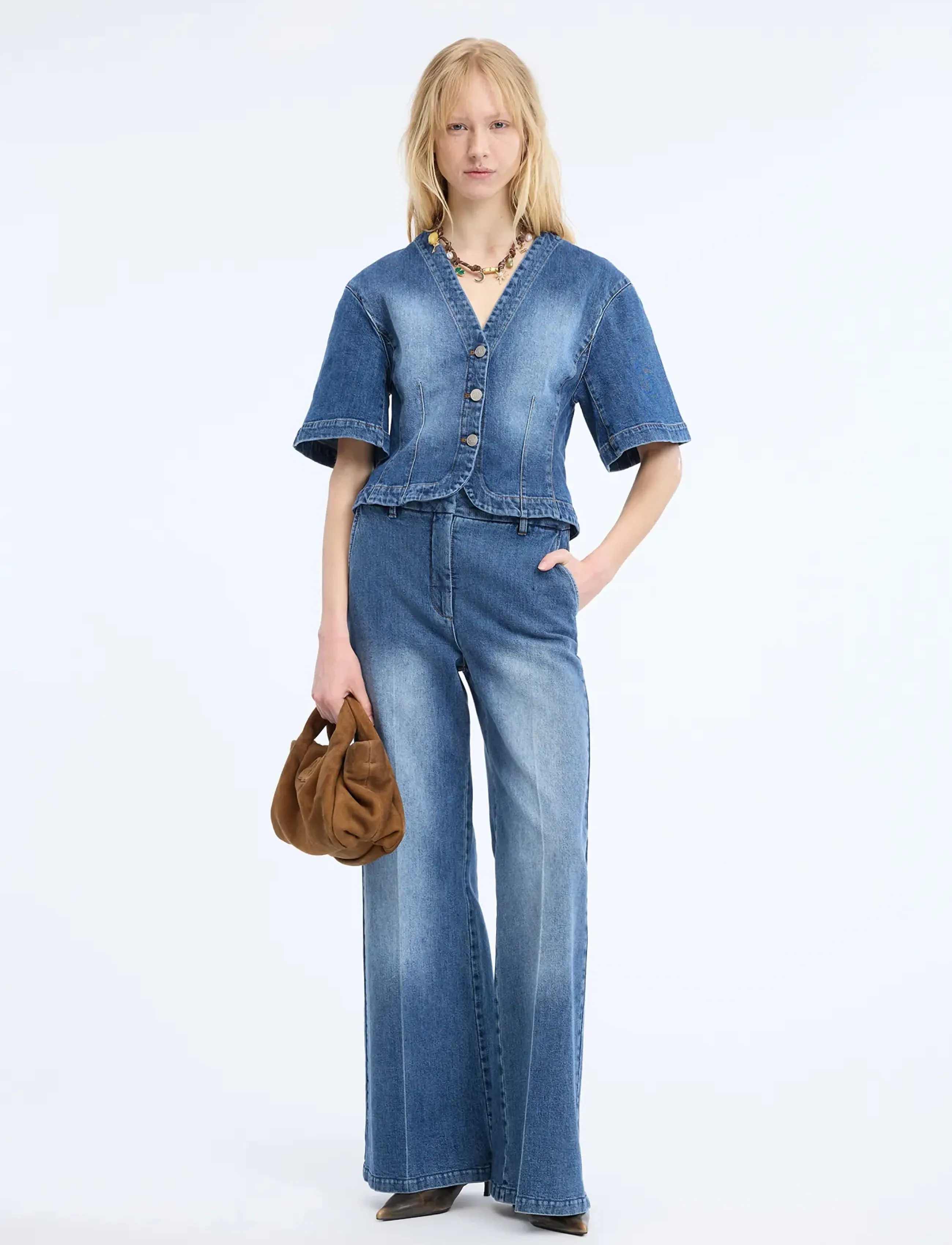 Munthe - EILEEN - schlaghosen - blue - 5