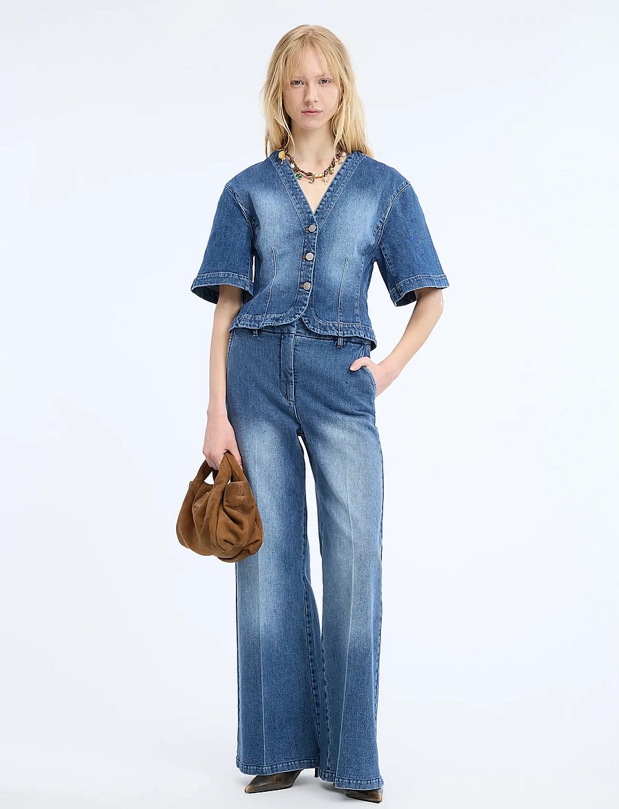 Munthe - EILEEN - schlaghosen - blue - 5