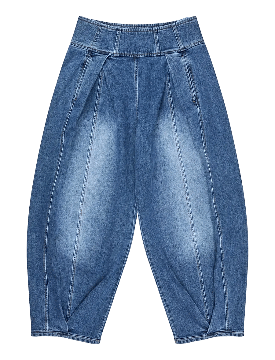 Munthe - CORALYNE - barrel jeans - blue - 1