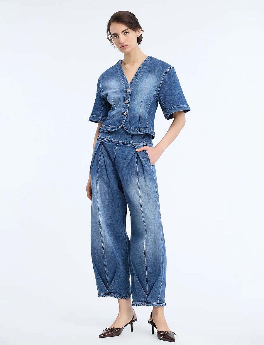 Munthe - CORALYNE - barrel jeans - blue - 0