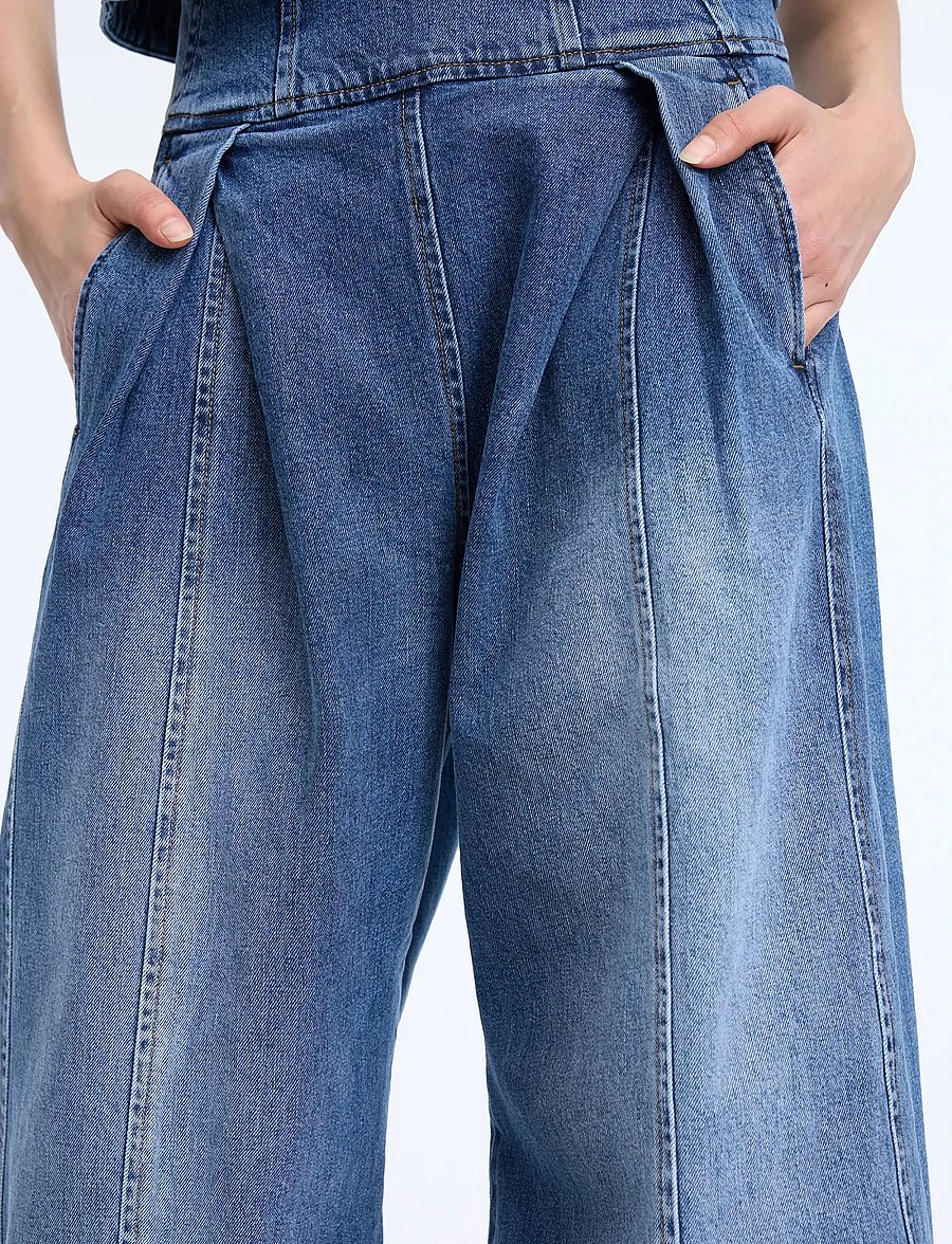 Munthe - CORALYNE - barrel jeans - blue - 2