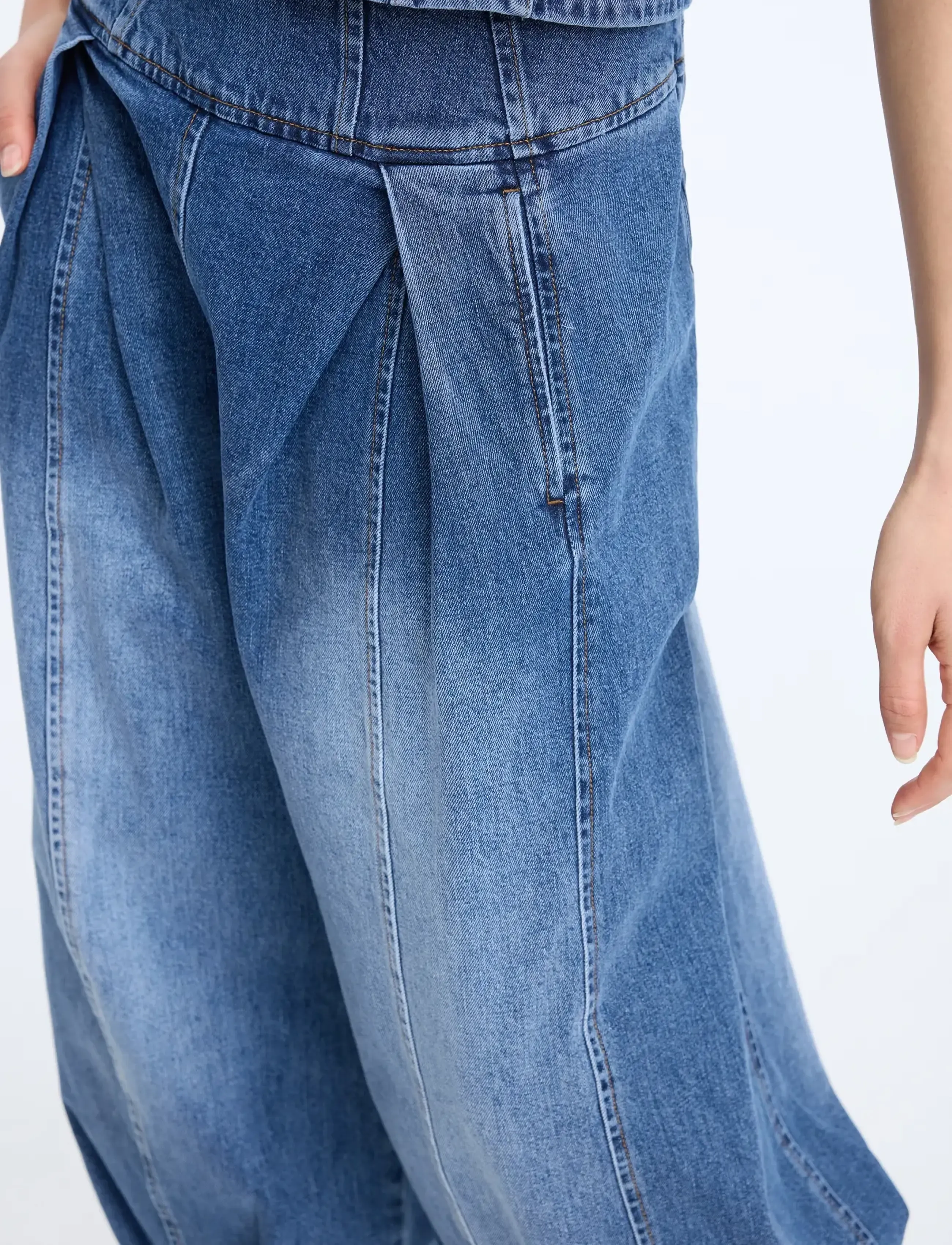 Munthe - CORALYNE - barrel jeans - blue - 5