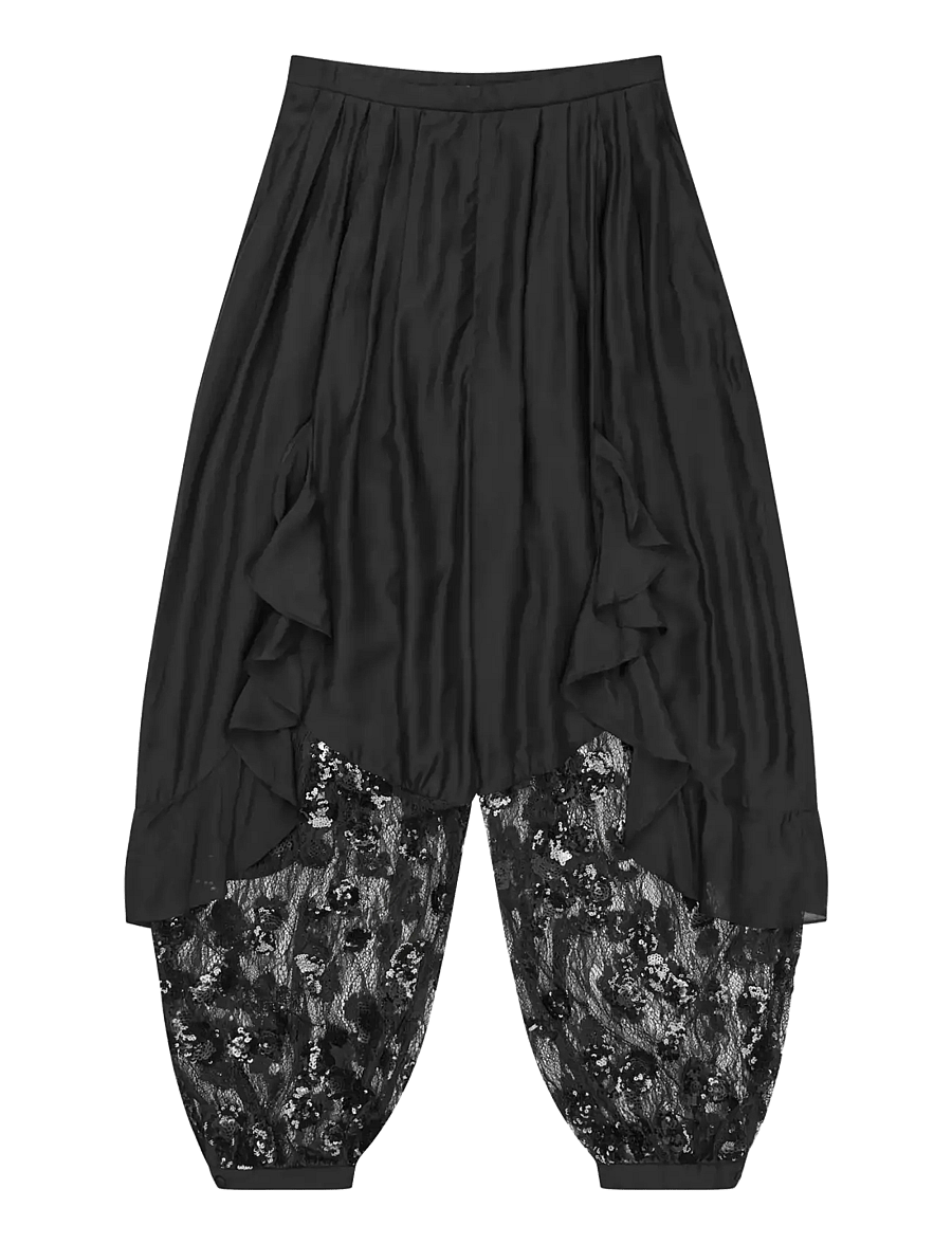Munthe - CELESTHE - vida byxor - black - 1