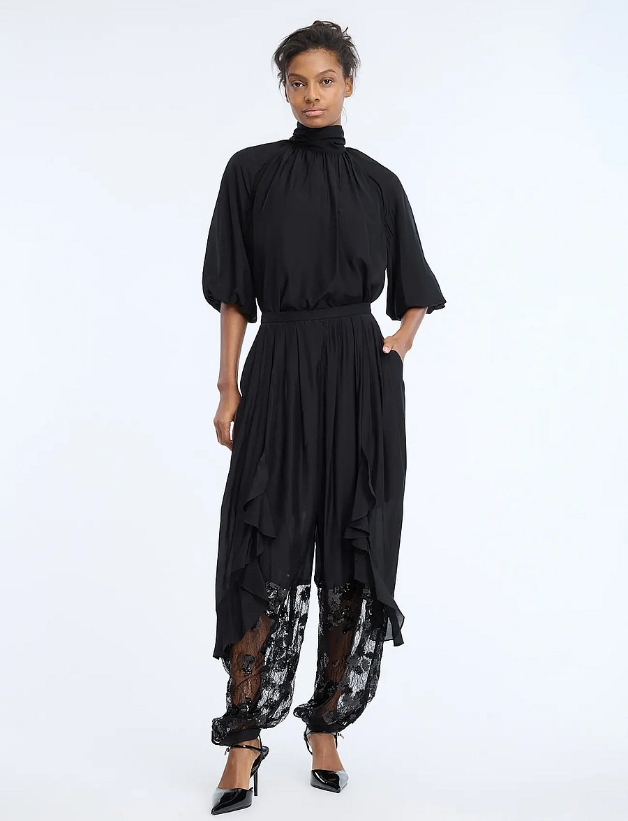 Munthe - CELESTHE - vida byxor - black - 0