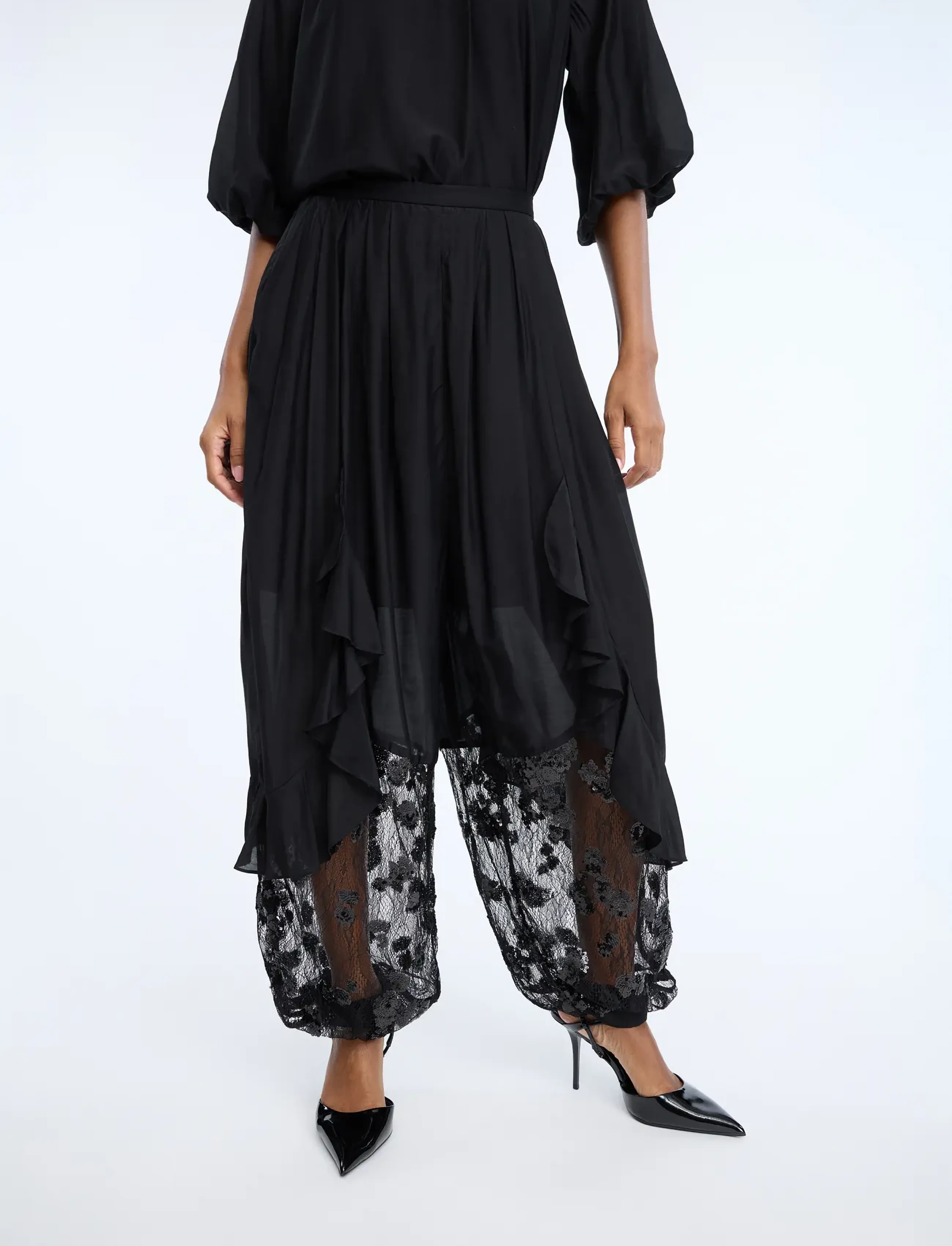 Munthe - CELESTHE - vida byxor - black - 2