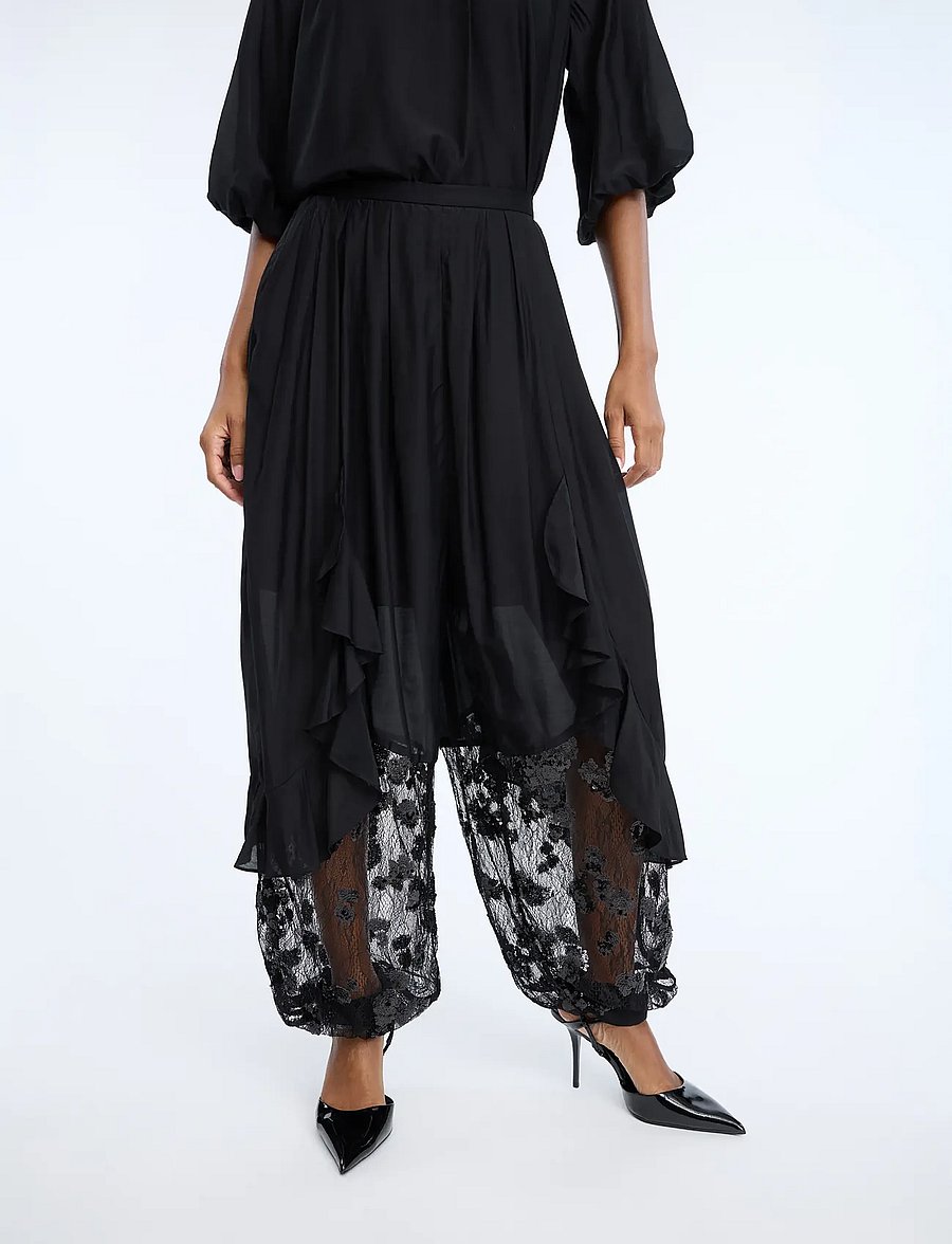 Munthe - CELESTHE - vida byxor - black - 2
