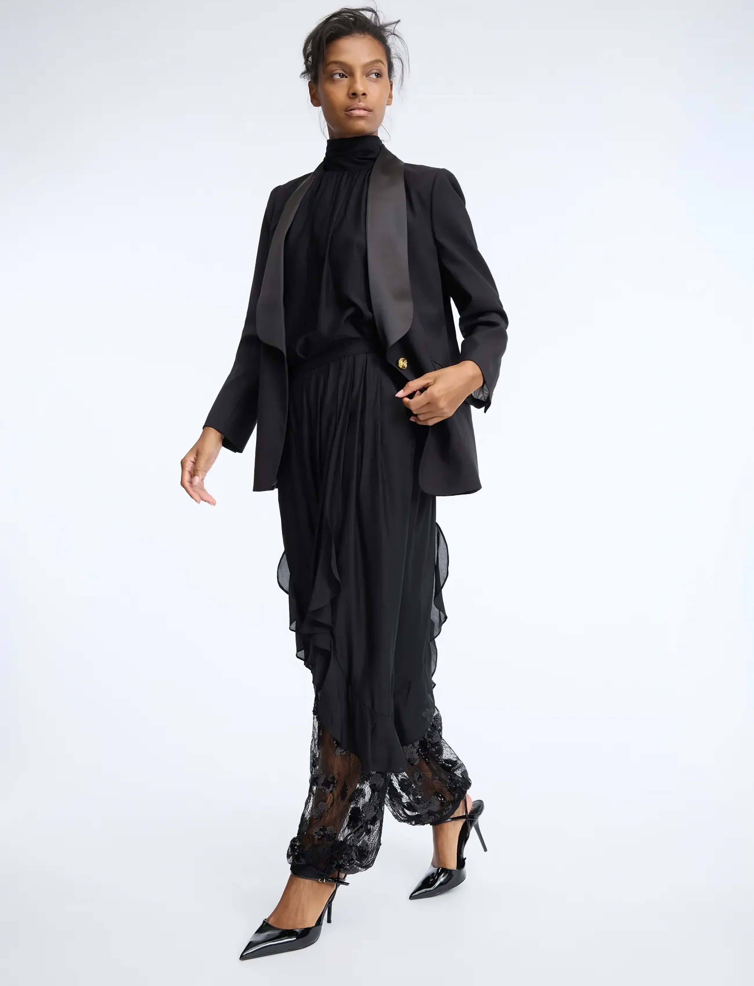 Munthe - CELESTHE - vida byxor - black - 3