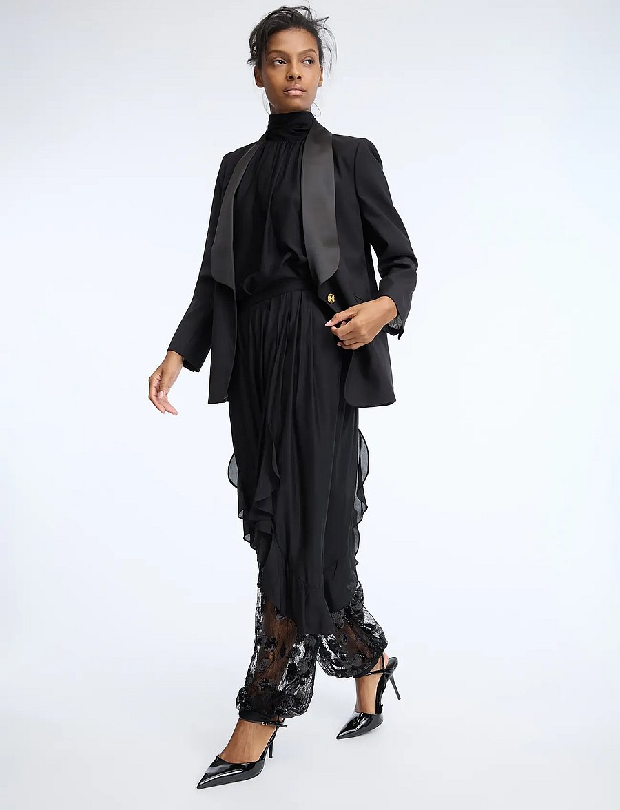 Munthe - CELESTHE - vida byxor - black - 3