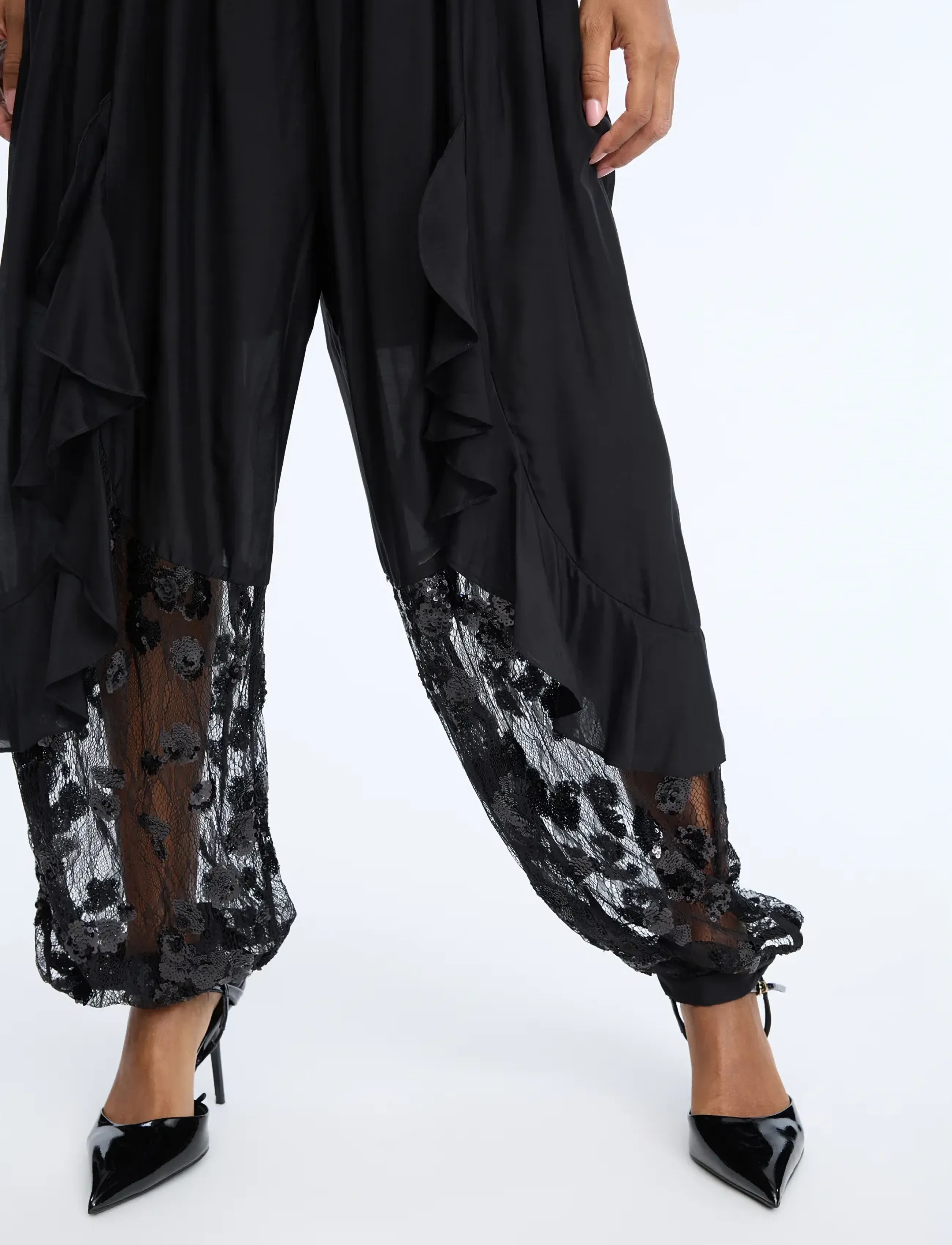 Munthe - CELESTHE - vida byxor - black - 4