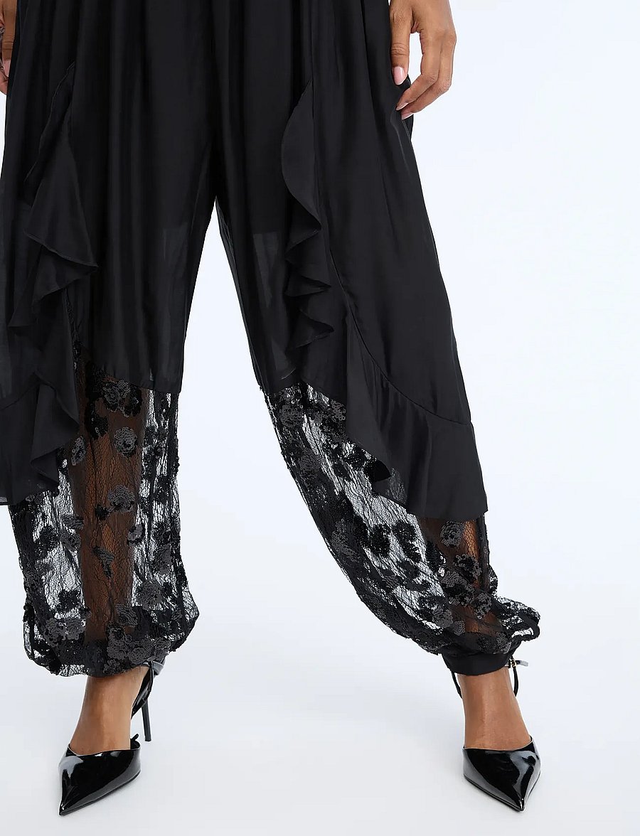 Munthe - CELESTHE - vida byxor - black - 4