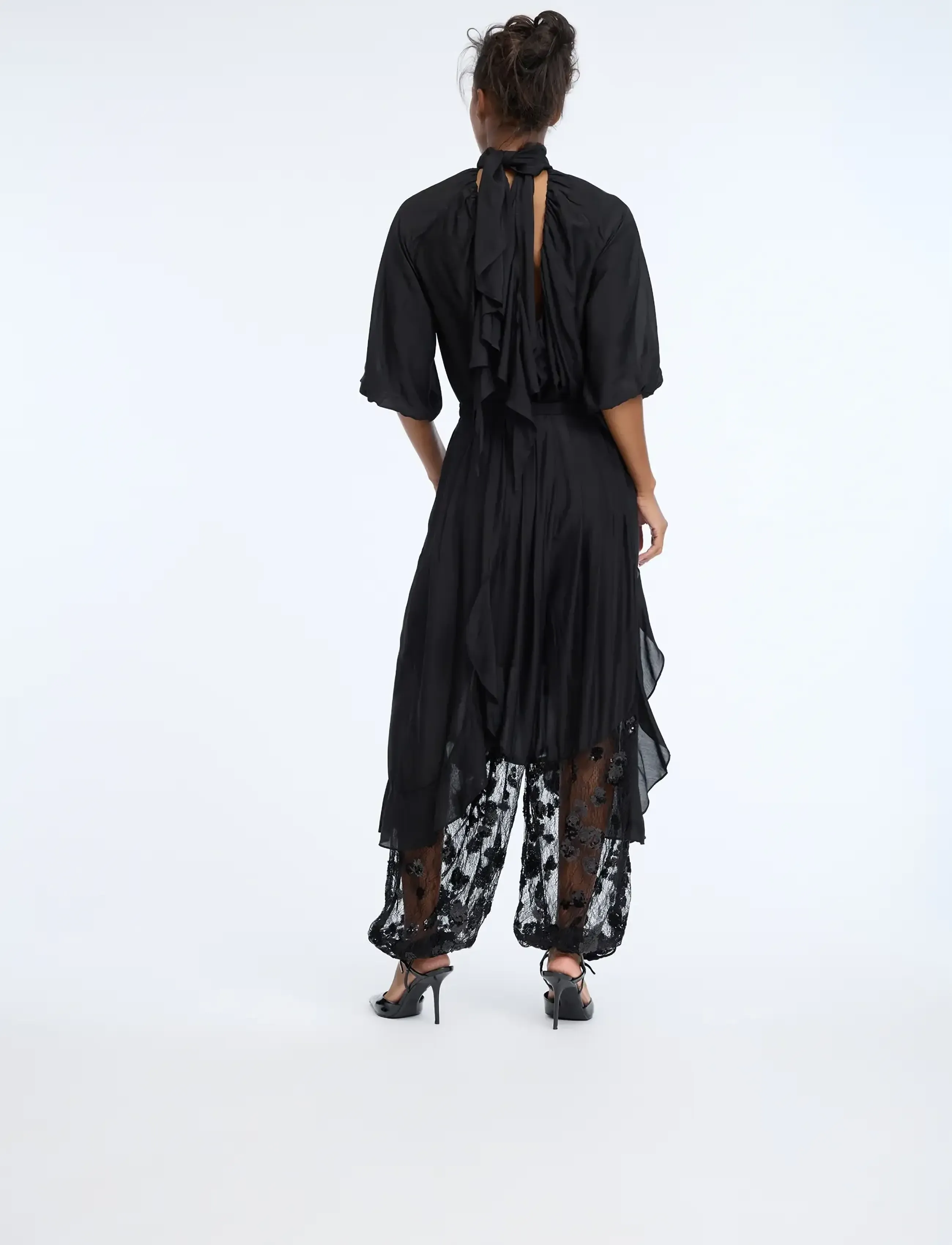 Munthe - CELESTHE - vida byxor - black - 5