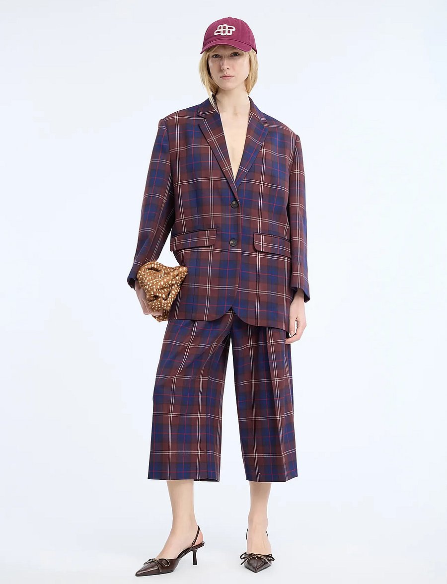 Munthe - CAKETTA - einreihige blazer - plum - 0