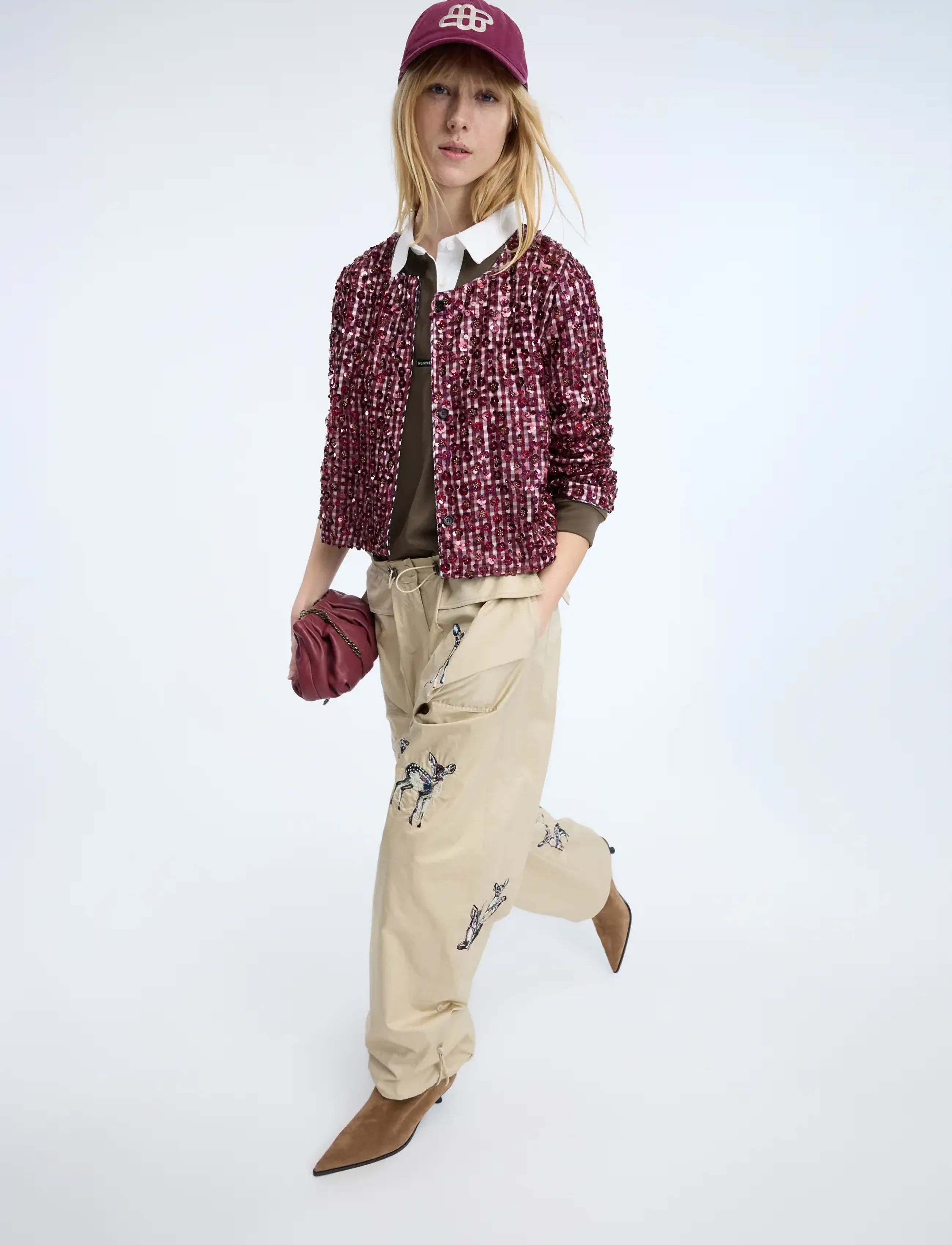 Munthe - CAKIO - long sleeved blouses - bordeaux - 5