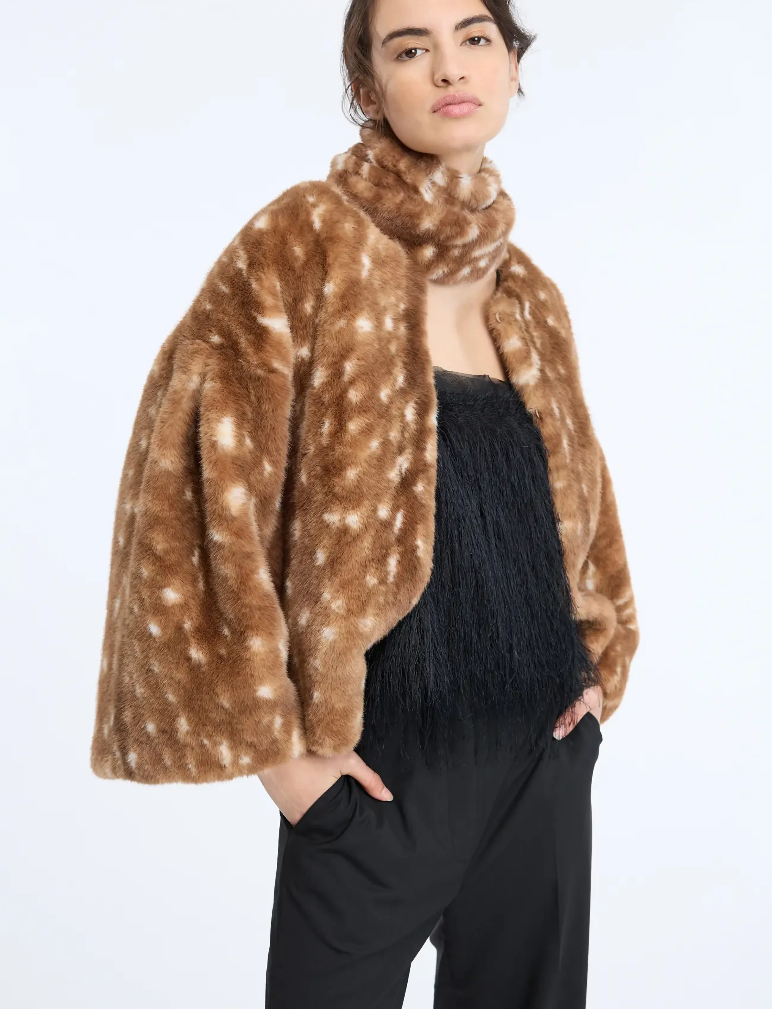 Munthe - CARMELLA - faux fur - print animal - 4