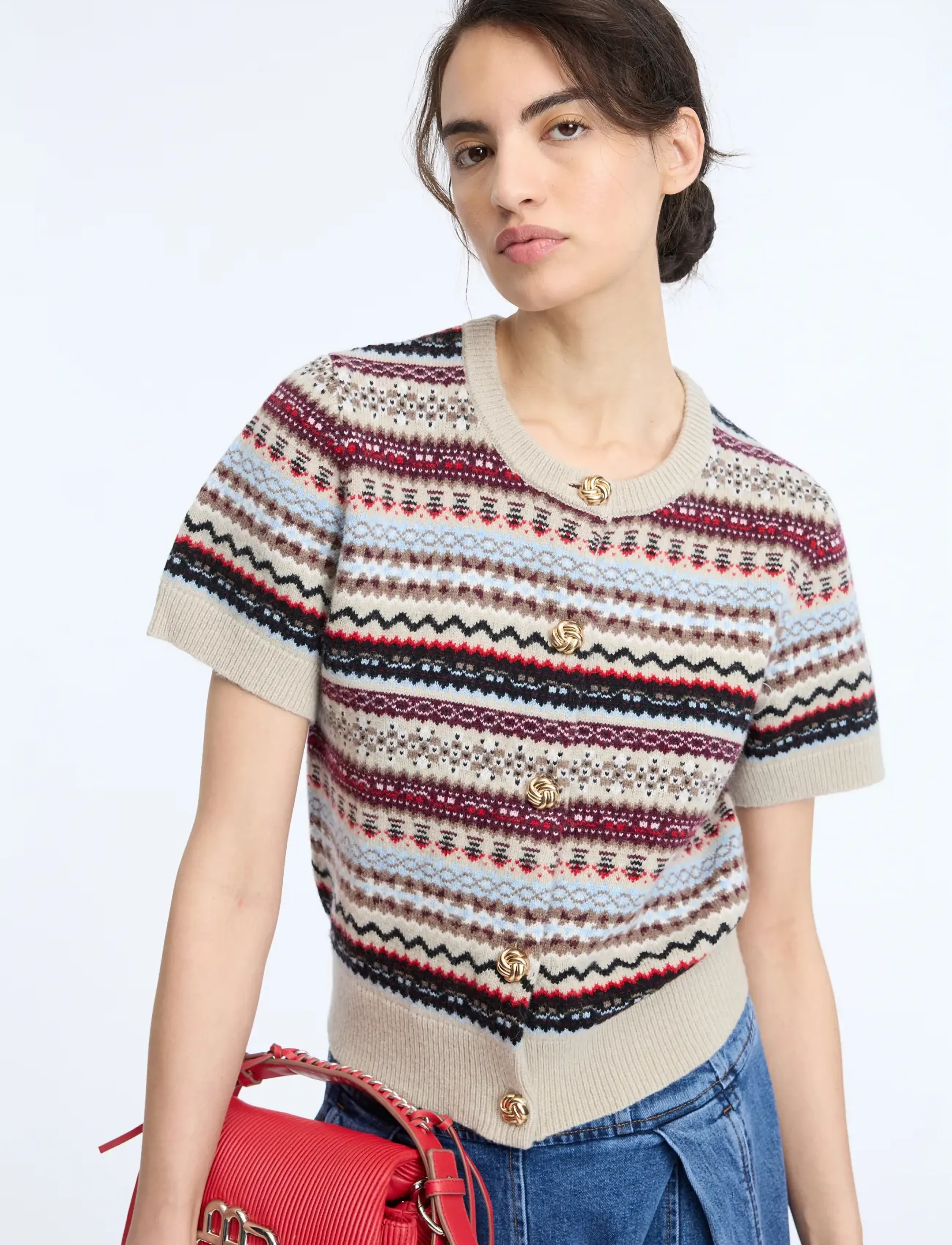 Munthe - CORALINE - strickjacken - mix sand - 2