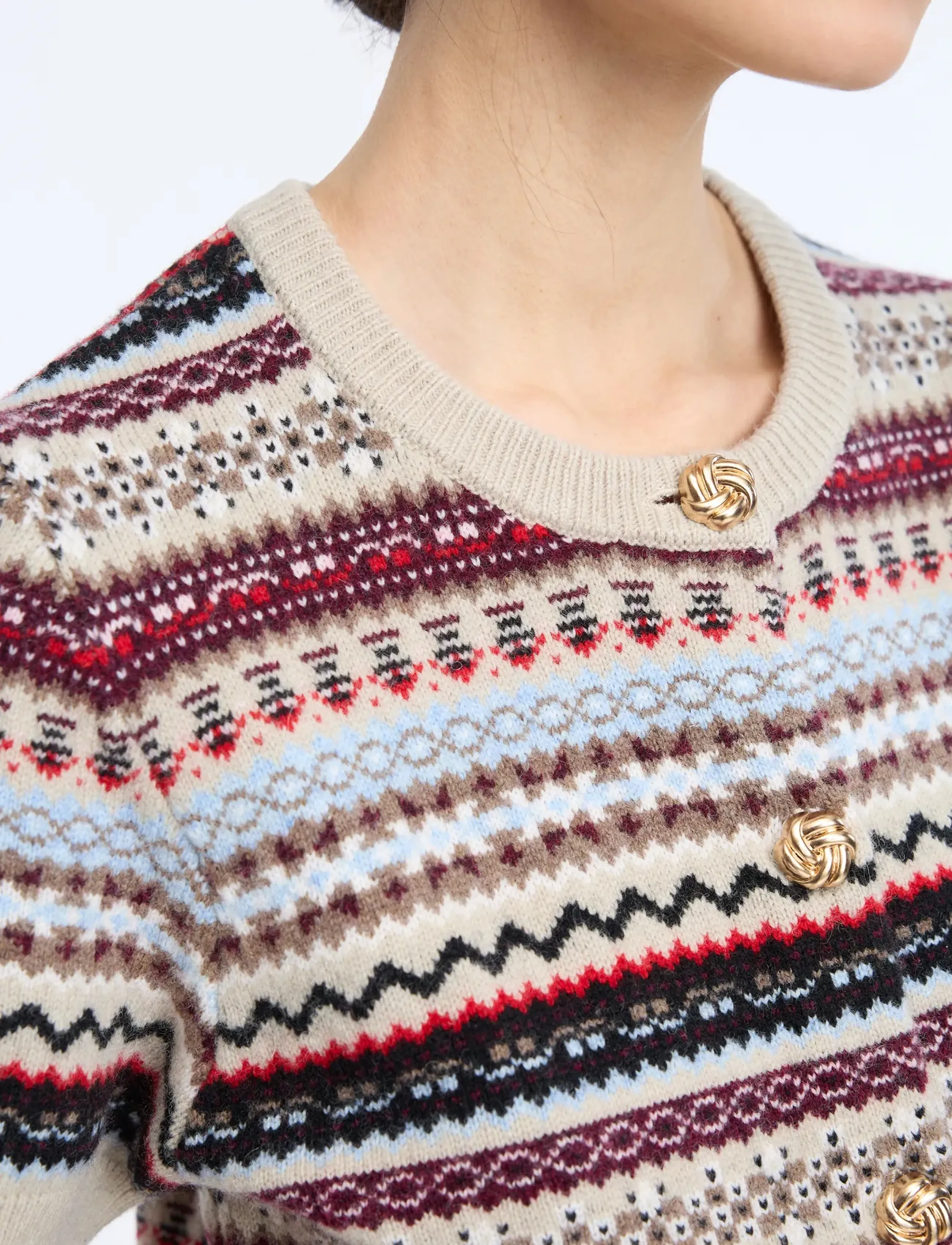 Munthe - CORALINE - strickjacken - mix sand - 3