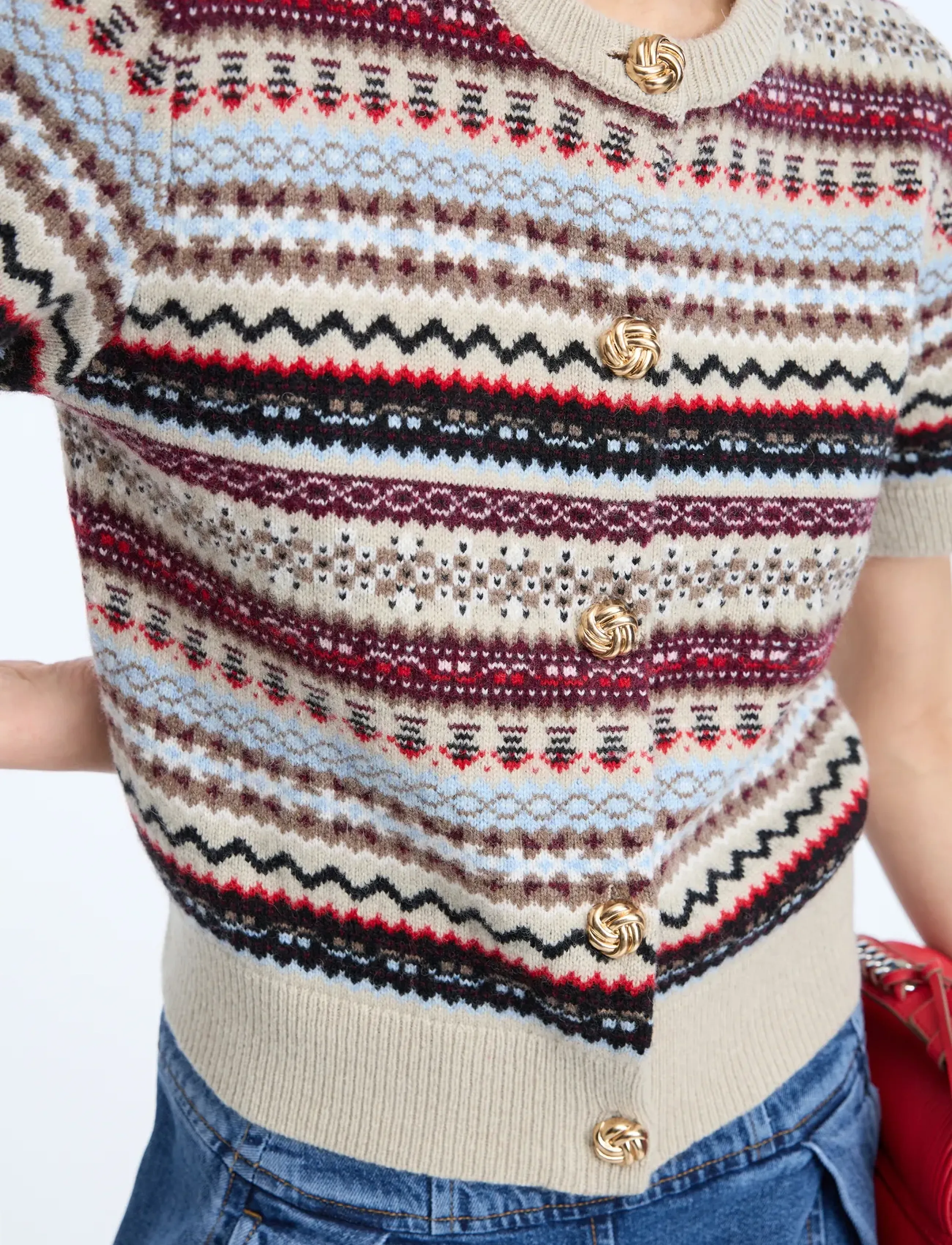 Munthe - CORALINE - strickjacken - mix sand - 4