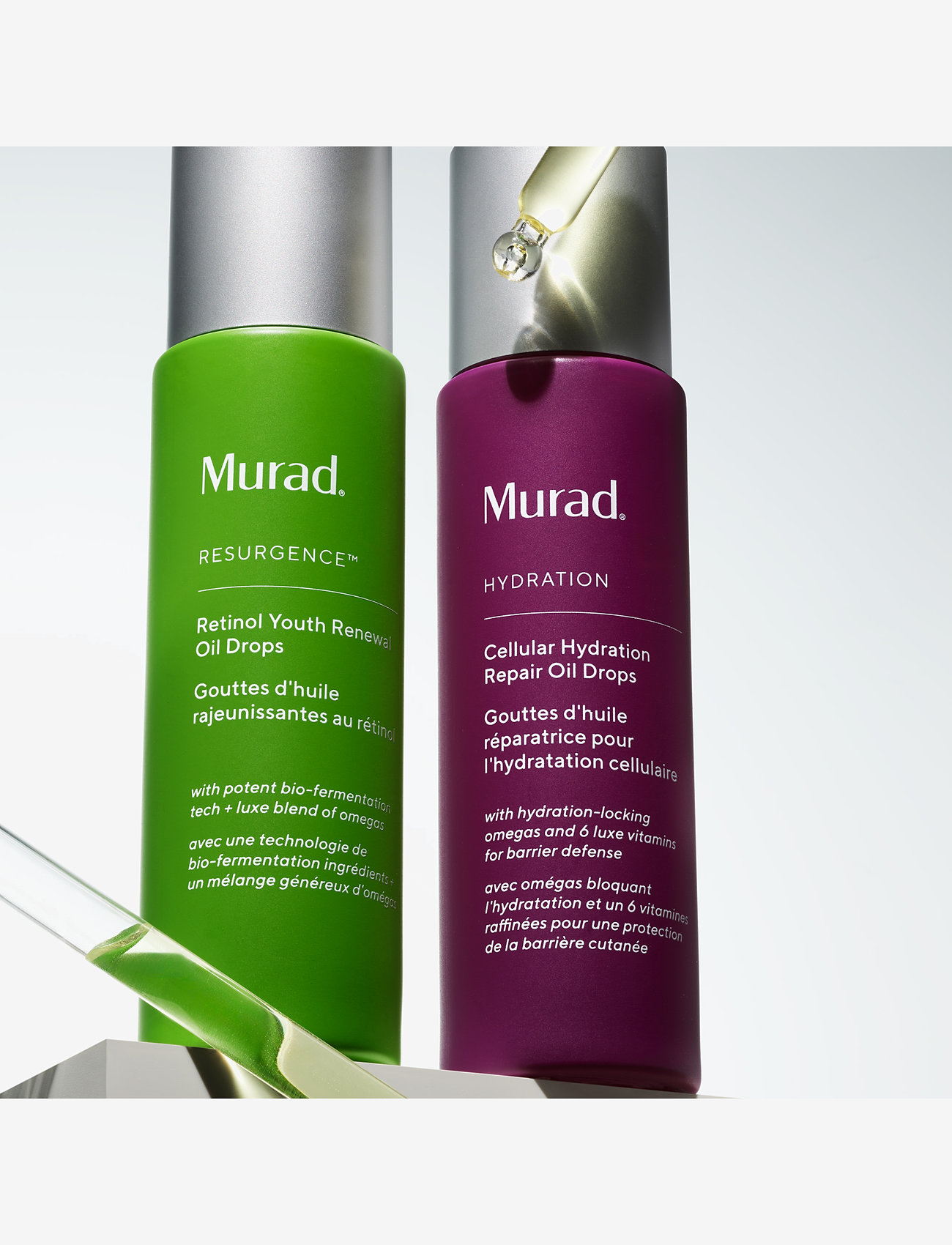 Murad - RETINOL YOUTH RENEWAL OIL DROPS 30 ML - ansigtsolier - clear - 4