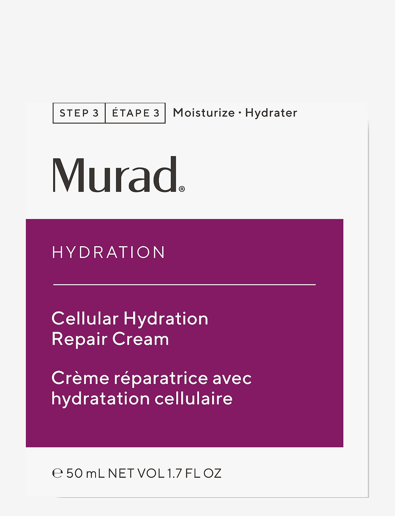 Murad - CELLULAR HYDRATION REPAIR CREAM 50 ML - päevakreemid - clear - 2
