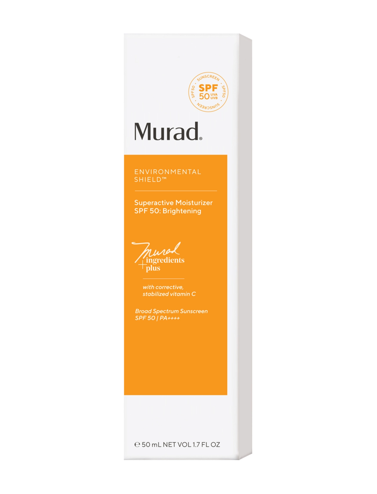 Murad - SUPERACTIVE SPF 50 MOISTURIZER: BRIGHTENING 50 ML - dagcremer - clear - 1
