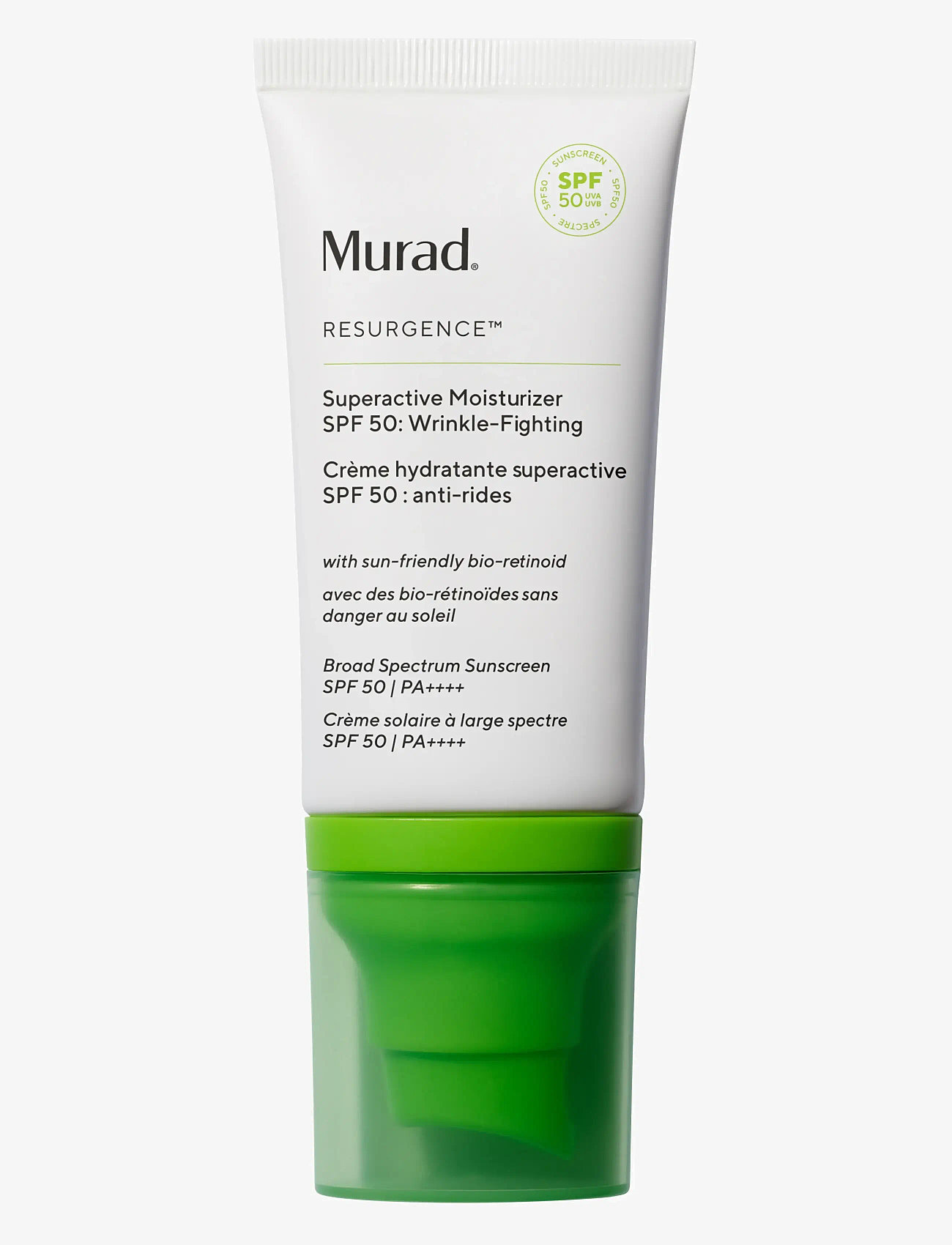 Murad - SUPERACTIVE SPF 50 MOISTURIZER: WRINKLE-FIGHTING 50 ML - dagkräm - clear - 0