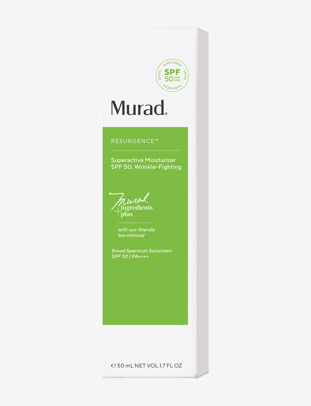 Murad - SUPERACTIVE SPF 50 MOISTURIZER: WRINKLE-FIGHTING 50 ML - dagkräm - clear - 1