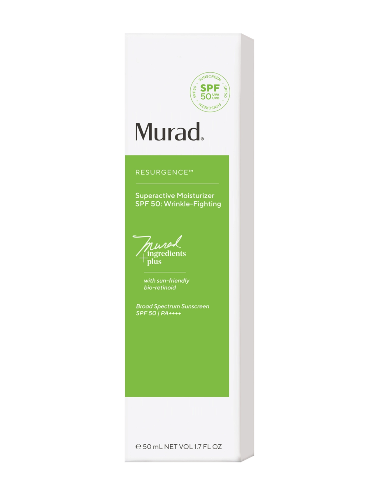 Murad - SUPERACTIVE SPF 50 MOISTURIZER: WRINKLE-FIGHTING 50 ML - dagcremer - clear - 1