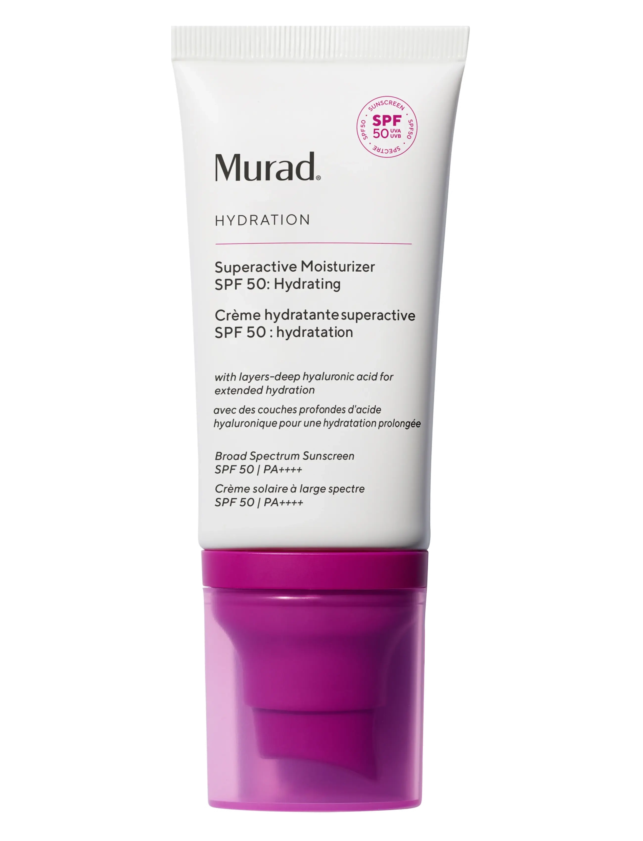 Murad Superactive Spf 50 Moisturizer: Hydrating 50 ml, 50 ml, Nude, Fugtighedscreme > Dagcreme, Dame