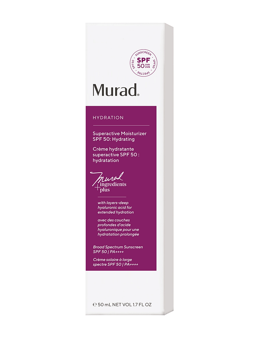 Murad - SUPERACTIVE SPF 50 MOISTURIZER: HYDRATING 50 ML - päevakreemid - clear - 1