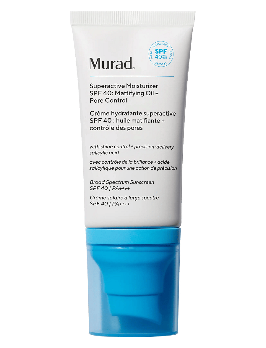 Murad - SUPERACTIVE SPF 40 MOISTURIZER: MATTIFYING OIL + PORE CONTROL 50 ML - päevakreemid - clear - 0
