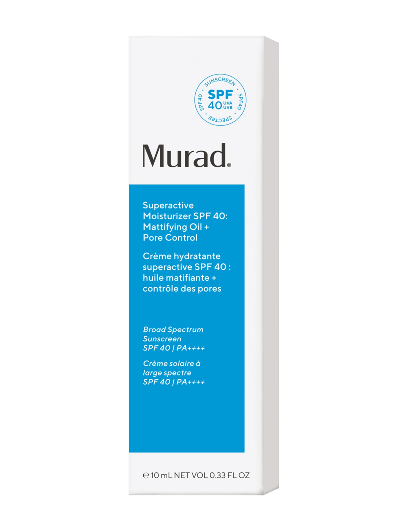 Murad - SUPERACTIVE SPF 40 MOISTURIZER: MATTIFYING OIL + PORE CONTROL 50 ML - ansigtsolier - clear - 1