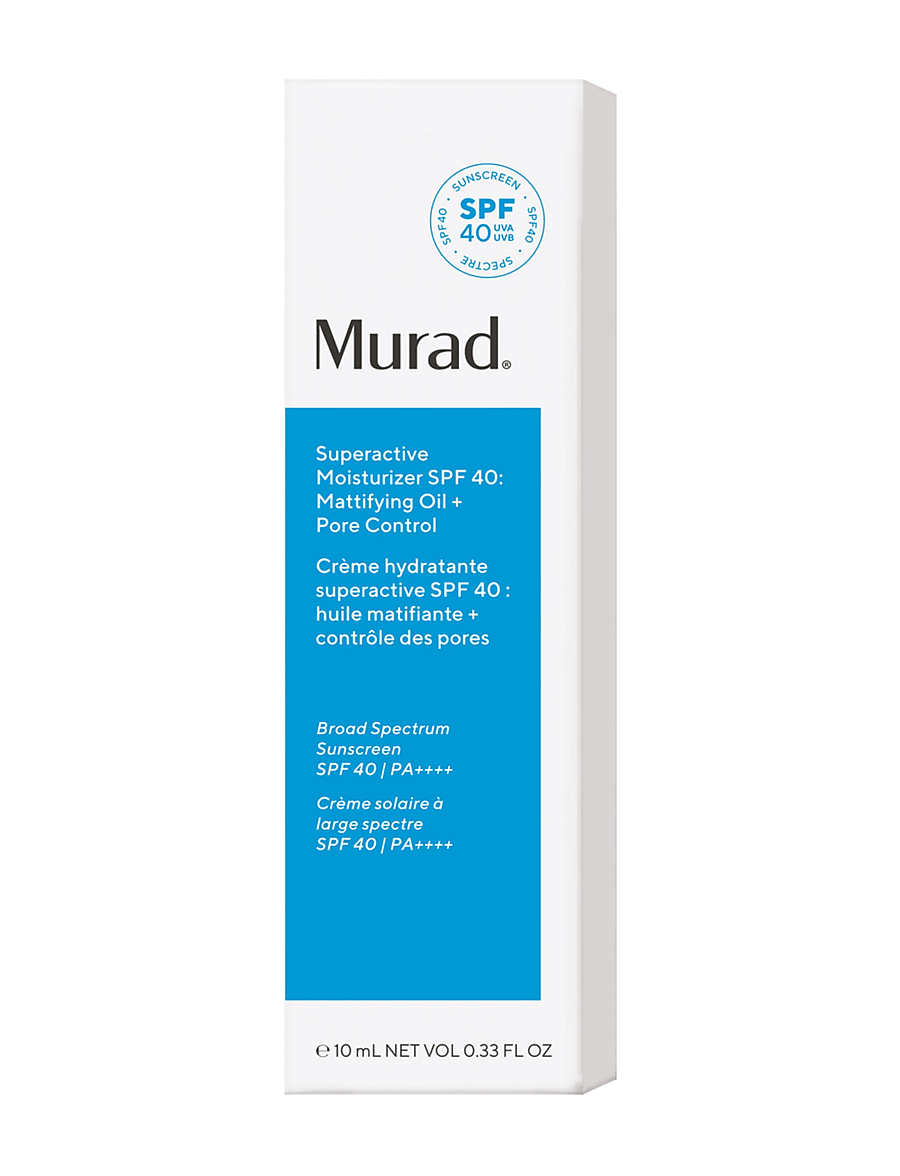 Murad - SUPERACTIVE SPF 40 MOISTURIZER: MATTIFYING OIL + PORE CONTROL 50 ML - päevakreemid - clear - 1