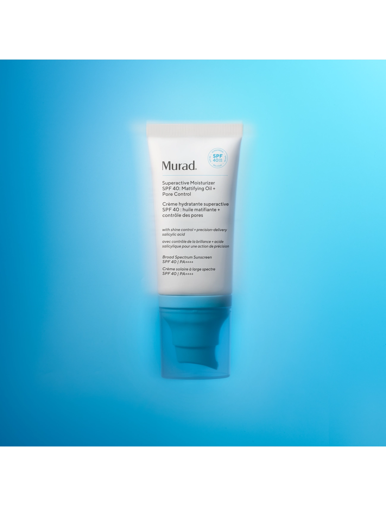 Murad - SUPERACTIVE SPF 40 MOISTURIZER: MATTIFYING OIL + PORE CONTROL 50 ML - ansigtsolier - clear - 4