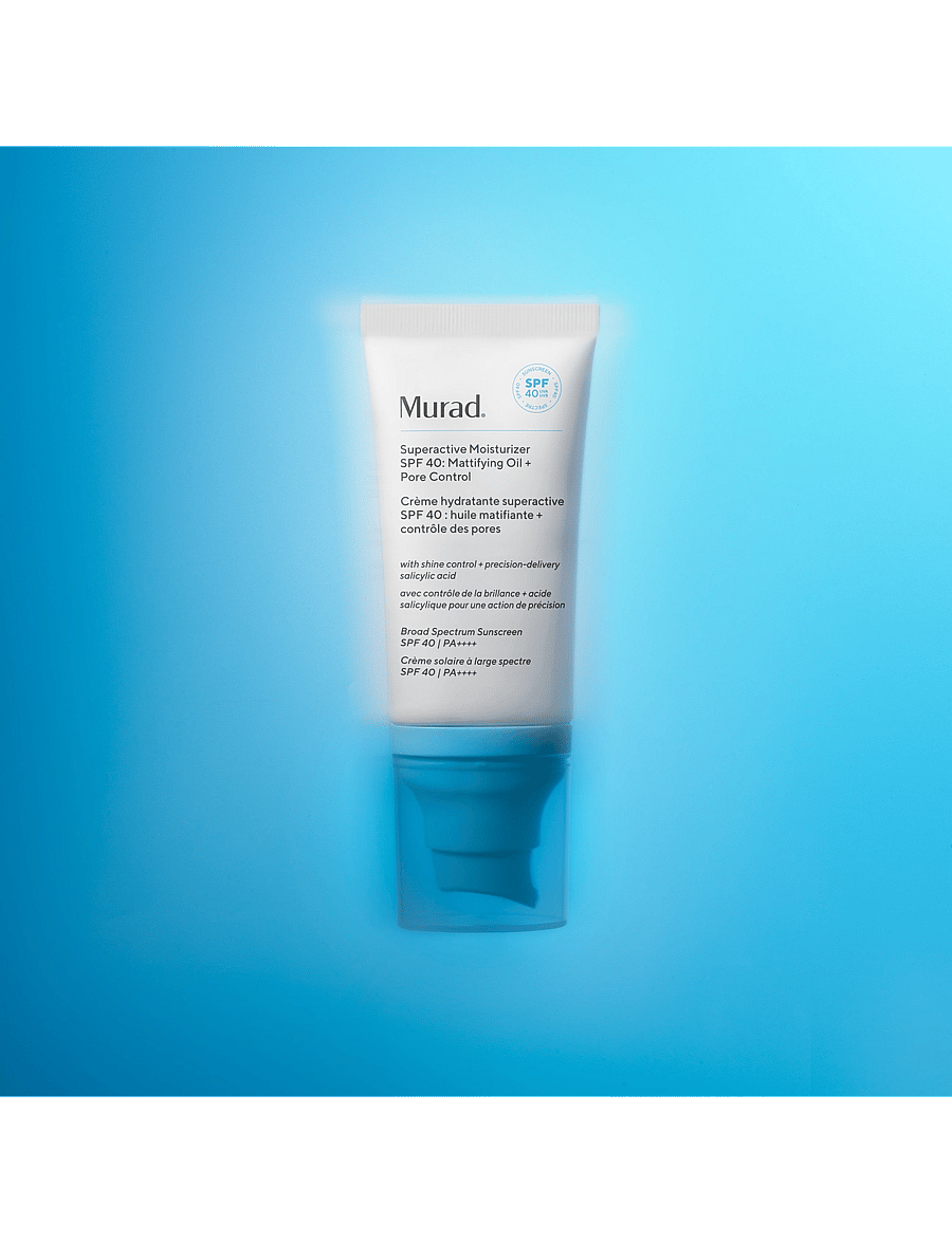 Murad - SUPERACTIVE SPF 40 MOISTURIZER: MATTIFYING OIL + PORE CONTROL 50 ML - päevakreemid - clear - 4