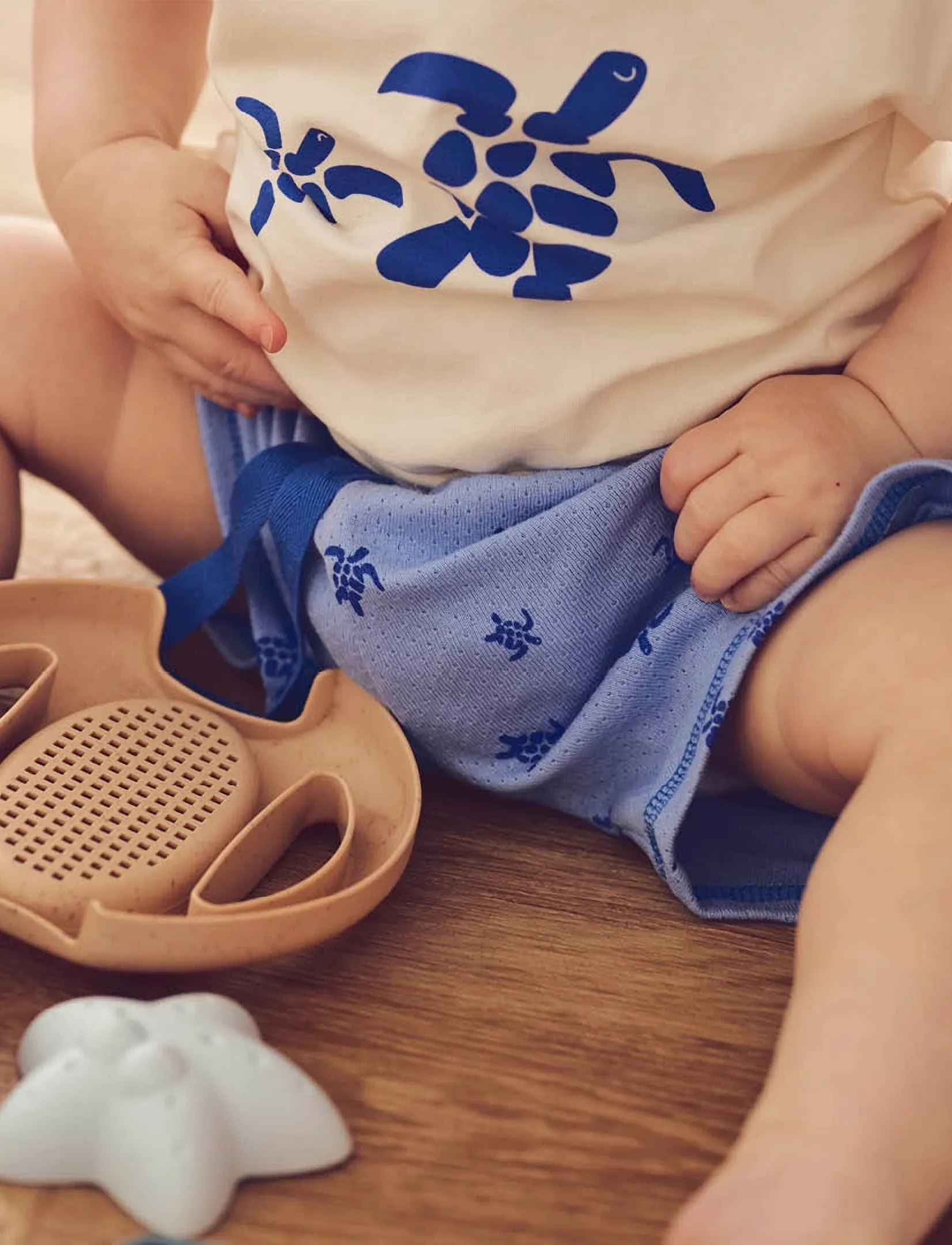 Müsli by Green Cotton - Turtle print s/s T baby - t-shirts à manches courtes - tofu - 3