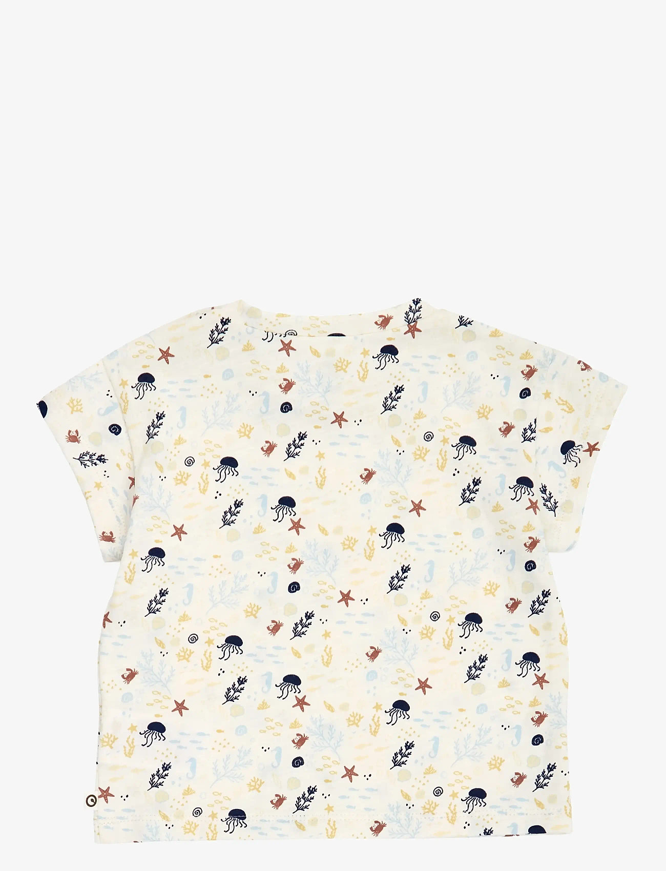 Müsli by Green Cotton - Sea s/s T baby - kortärmade t-shirts - tofu/ hemp/ navy - 2