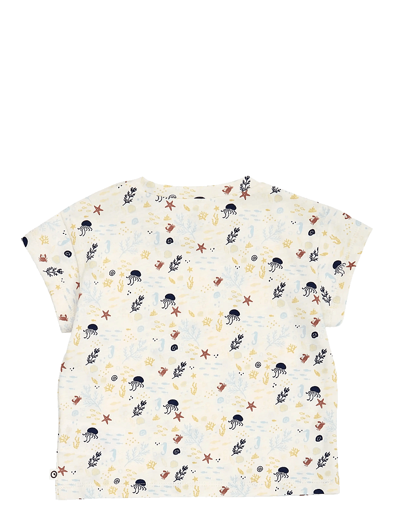 Müsli by Green Cotton - Sea s/s T baby - kortärmade t-shirts - tofu/ hemp/ navy - 2