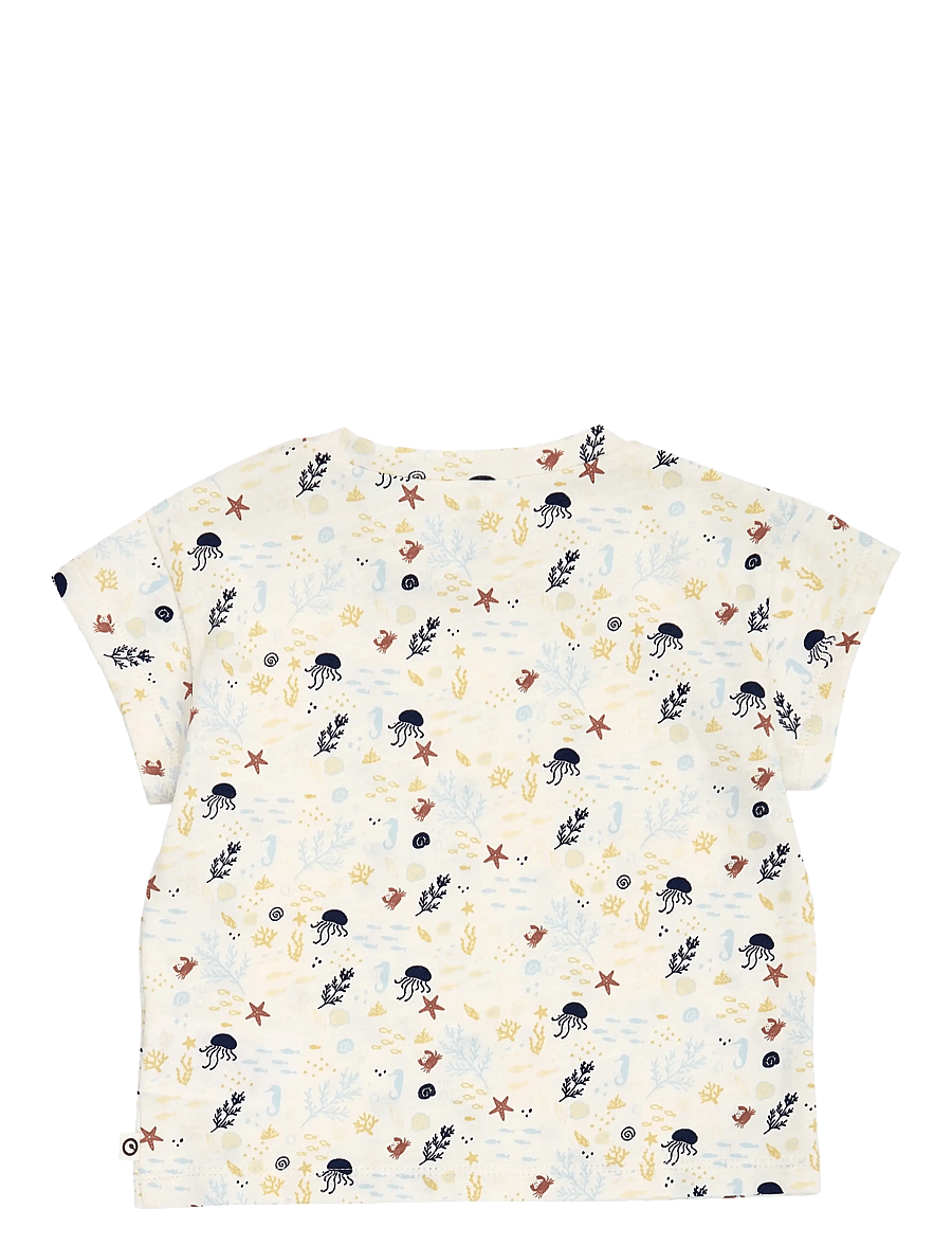 Müsli by Green Cotton - Sea s/s T baby - t-shirts à manches courtes - tofu/ hemp/ navy - 2