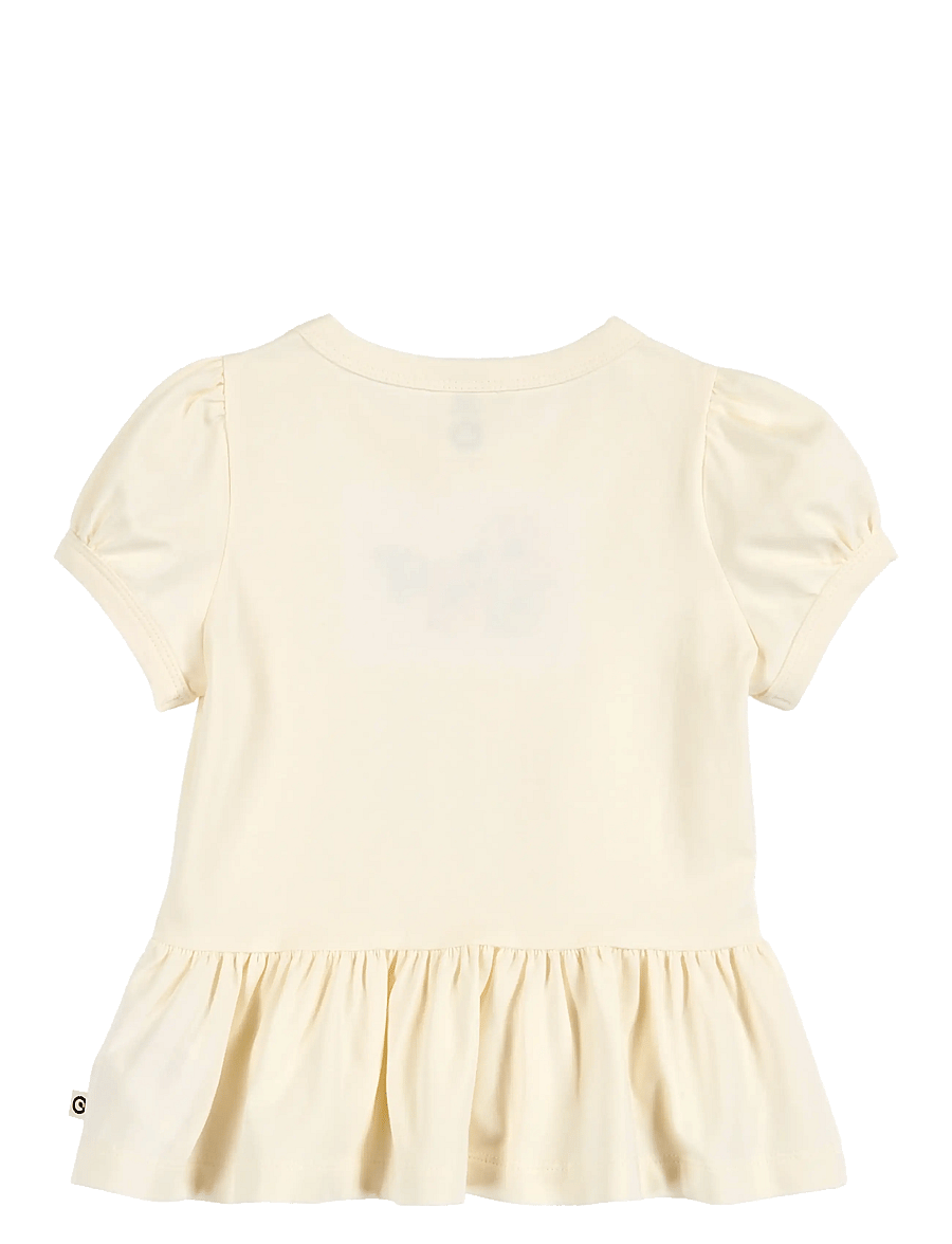 Müsli by Green Cotton - Primrose peplum puff s/s T - t-shirts à manches courtes - tofu - 2