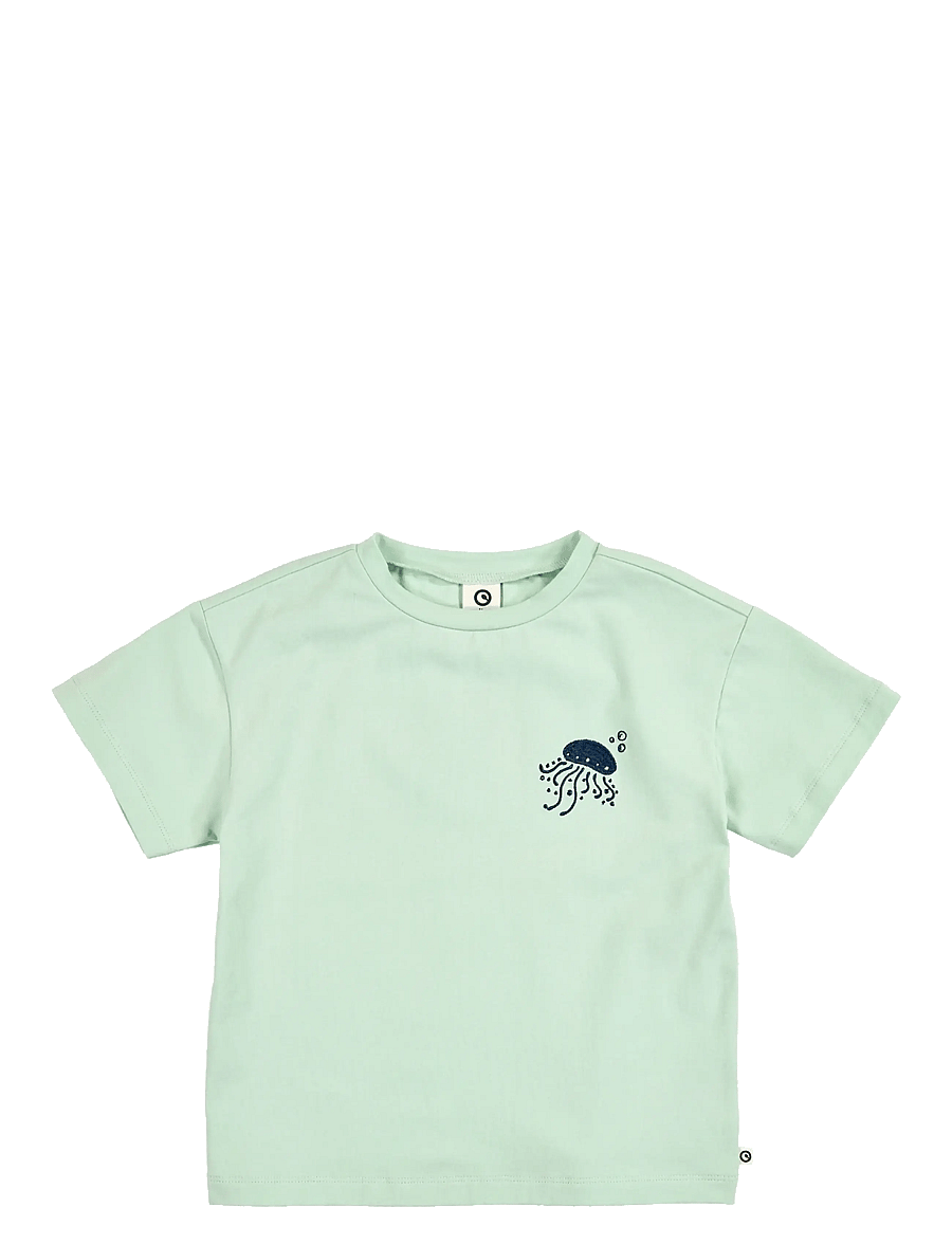 Müsli by Green Cotton - Sea printed s/s T - kurzärmelige - emerald - 1
