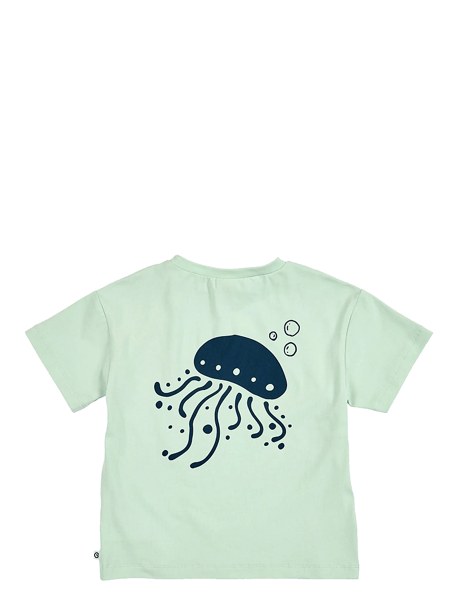 Müsli by Green Cotton - Sea printed s/s T - kurzärmelige - emerald - 2