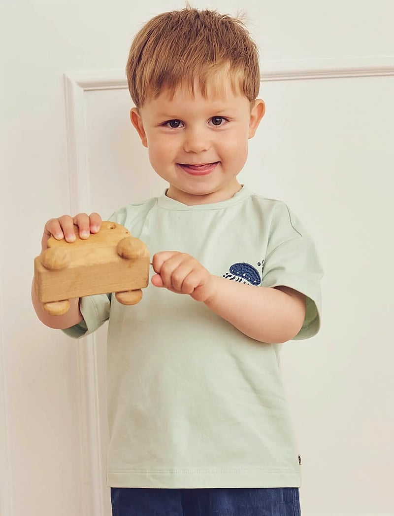 Müsli by Green Cotton - Sea printed s/s T - kurzärmelige - emerald - 4