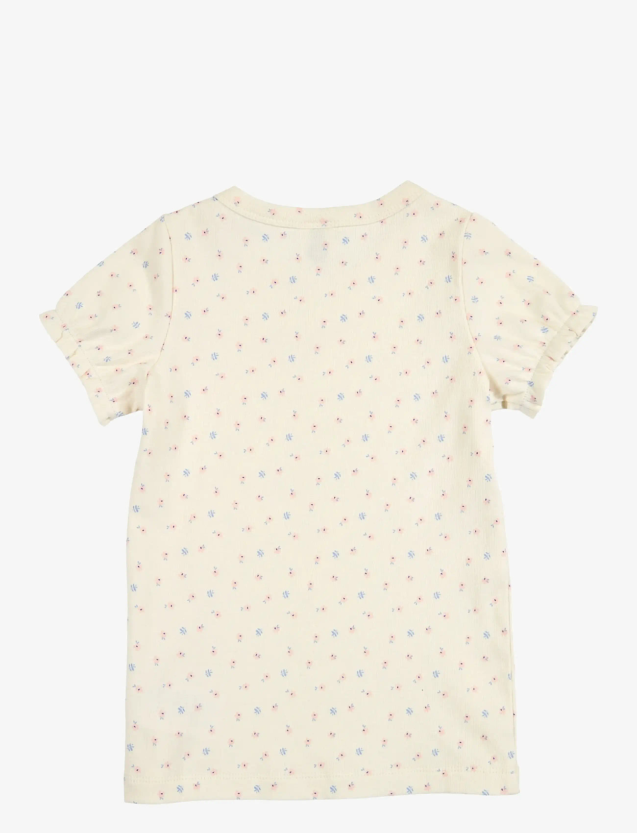 Müsli by Green Cotton - Spring puff s/s T - kortärmade t-shirts - tofu/ nectar/ shell blue - 2