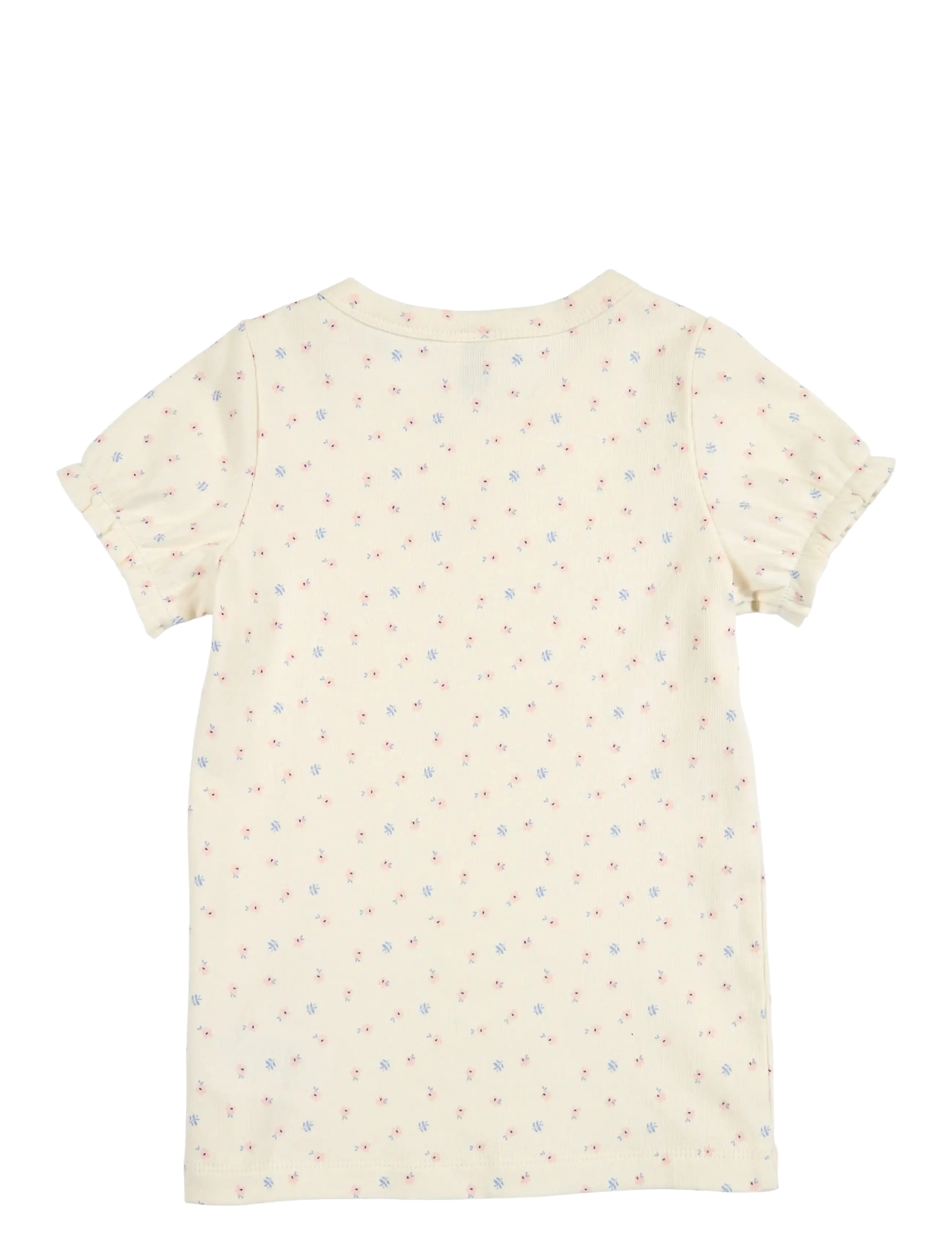Müsli by Green Cotton - Spring puff s/s T - kortærmede t-shirts - tofu/ nectar/ shell blue - 2