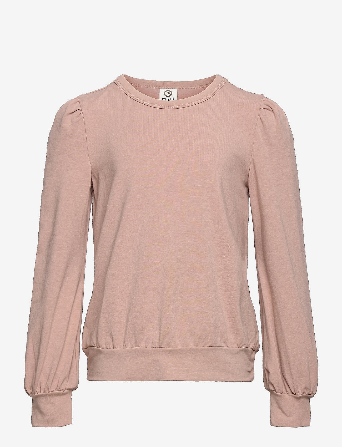 Cozy me bell sleeve T - ROSE WOOD