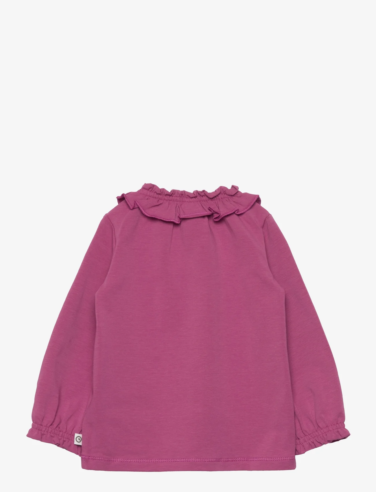 Müsli by Green Cotton - Cozy me frill collar l/s T baby - long-sleeved t-shirts - boysenberry - 1