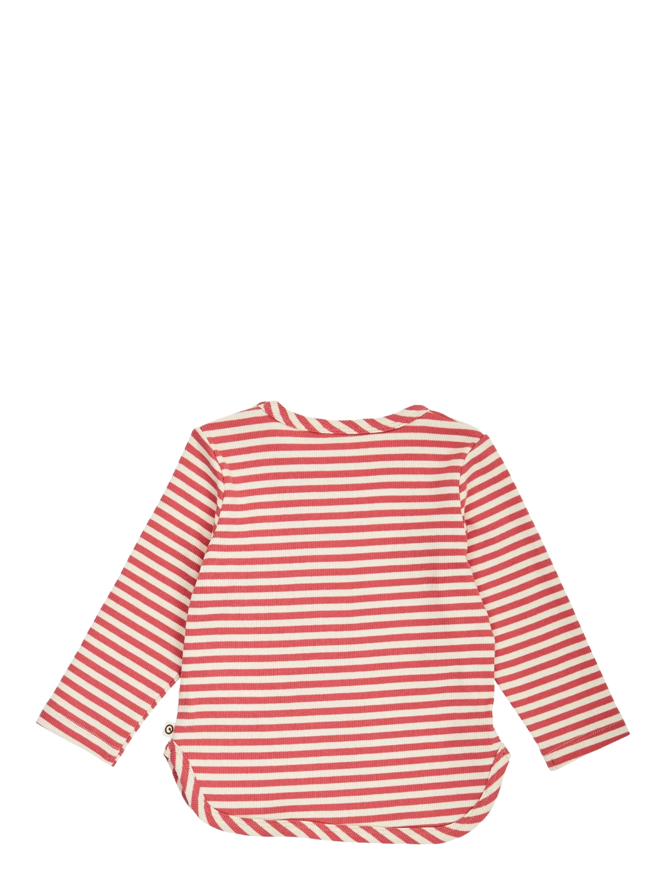 Müsli by Green Cotton - Rib stripe pocket l/s T baby - t-shirts à manches longues - mineral red/ tofu - 2