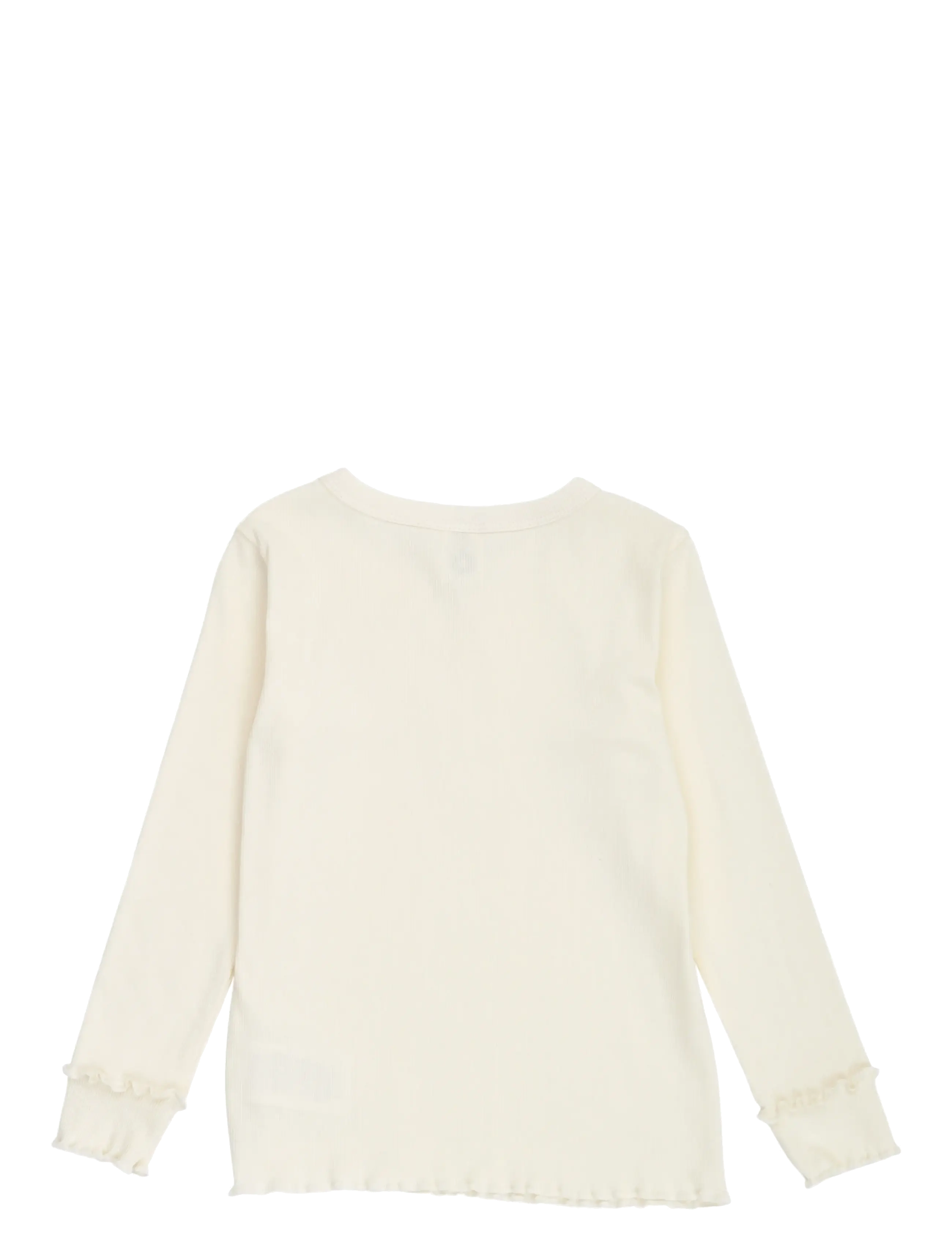 Müsli by Green Cotton - Cozy me rib deco l/s T - langærmede t-shirts - tofu - 1
